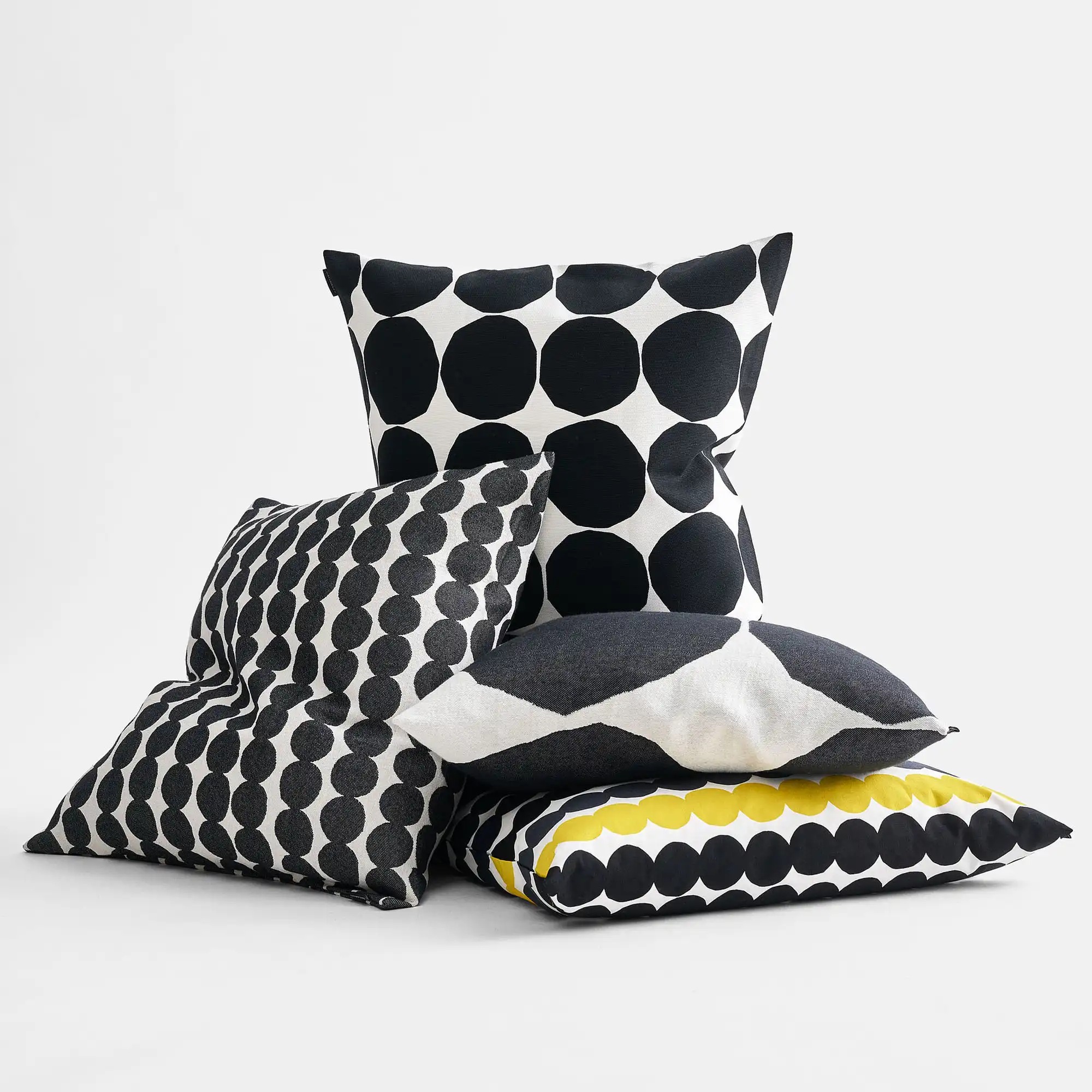 Räsymatto Cushion Cover 50X50 White, Black