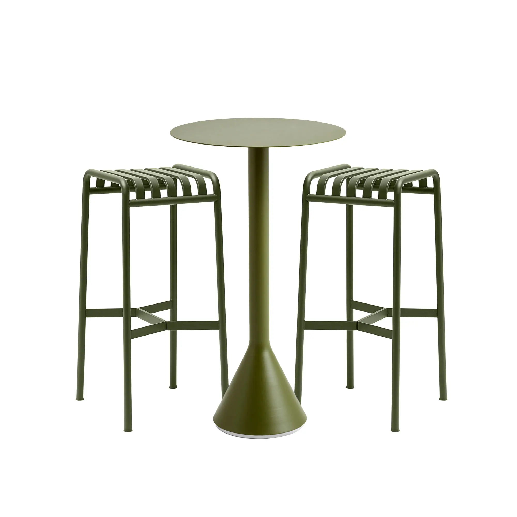 Palissade cone barbord & 2 baarituolit