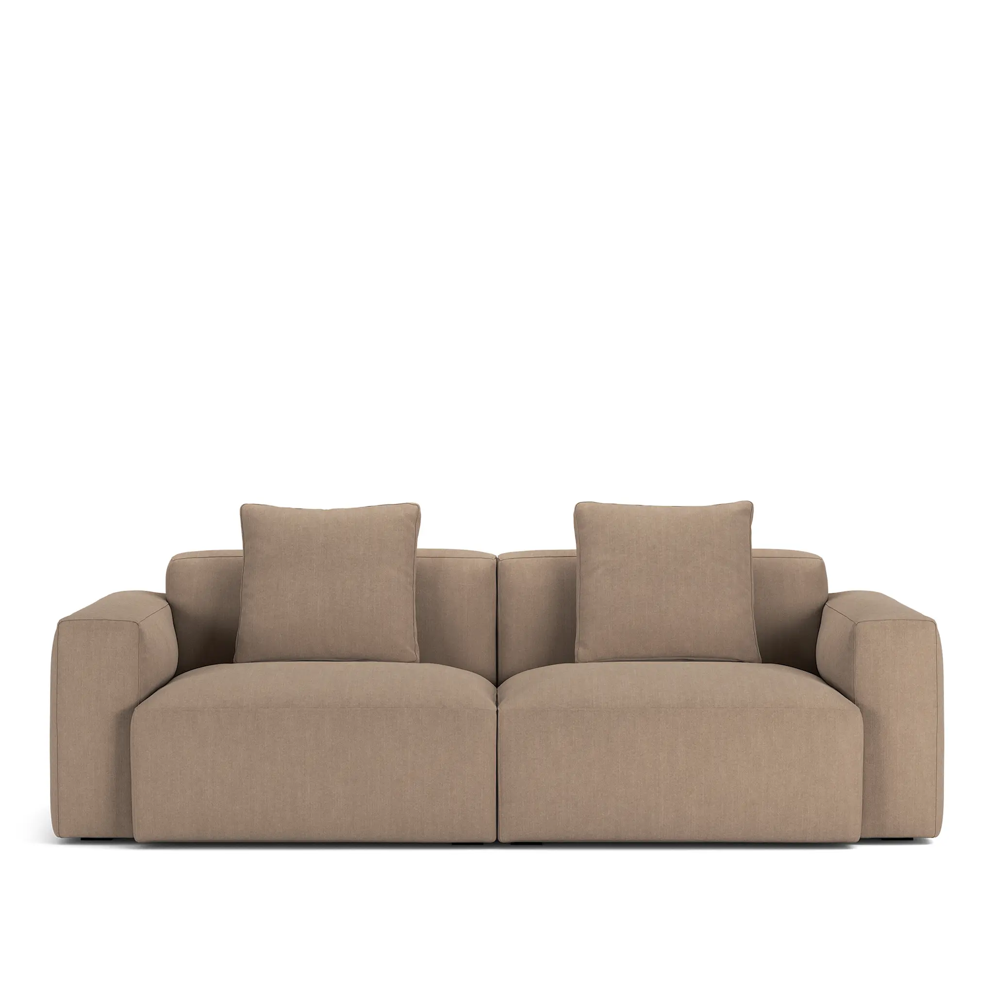 Brick Square Pillow Shadow Khaki