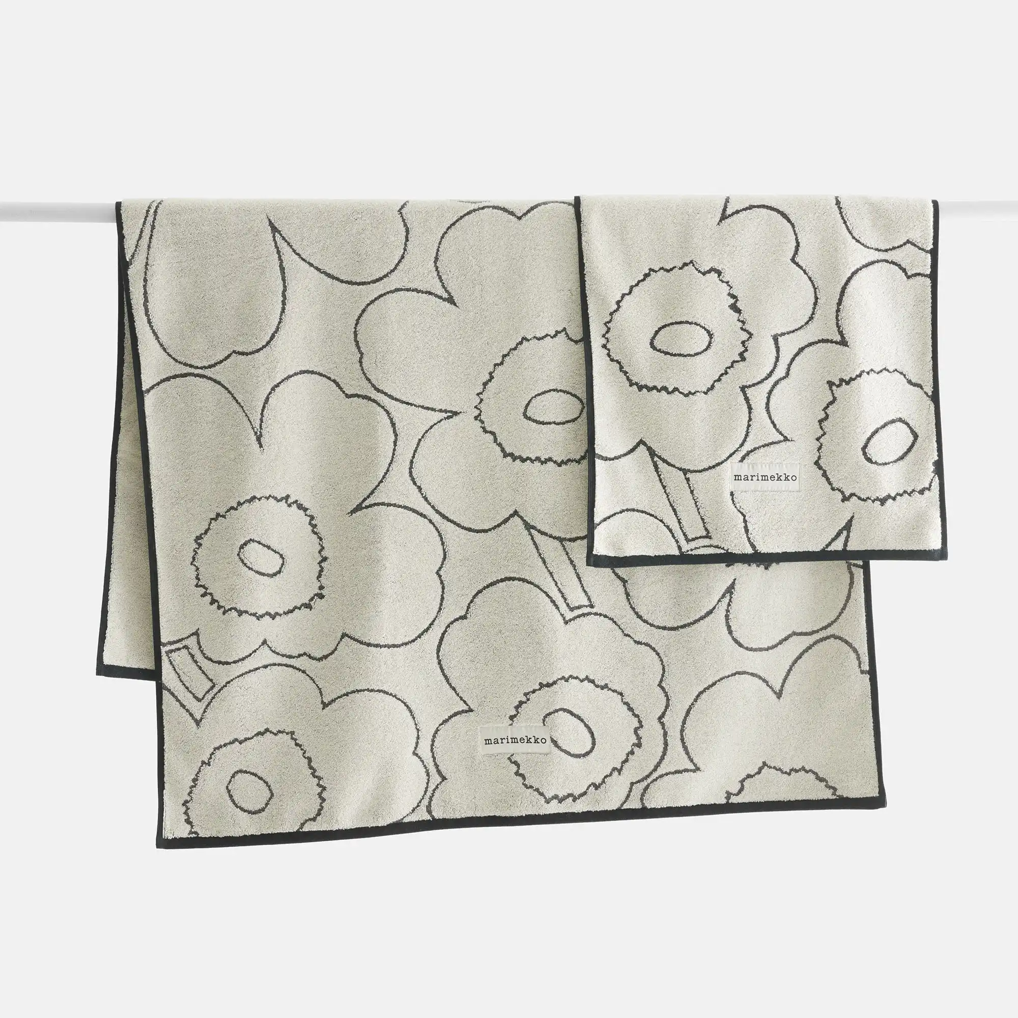 Piirto unikko håndkle 50x100 cm