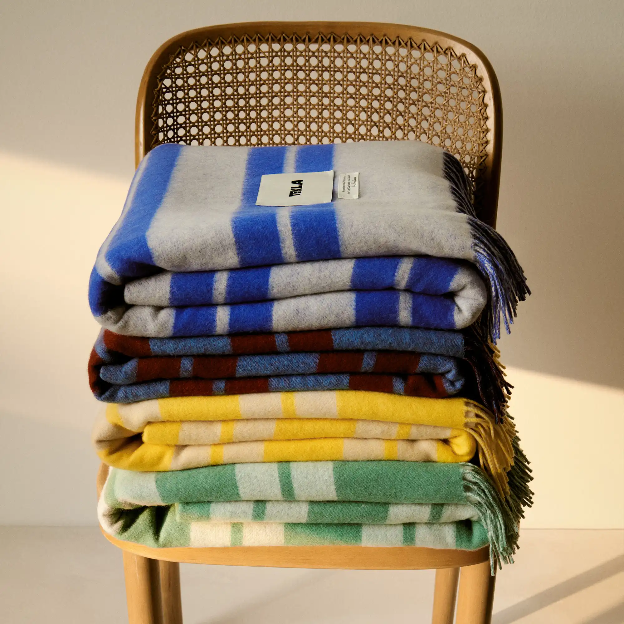 Le Corbusier Blanket - Blanc/Le Jaune Vif