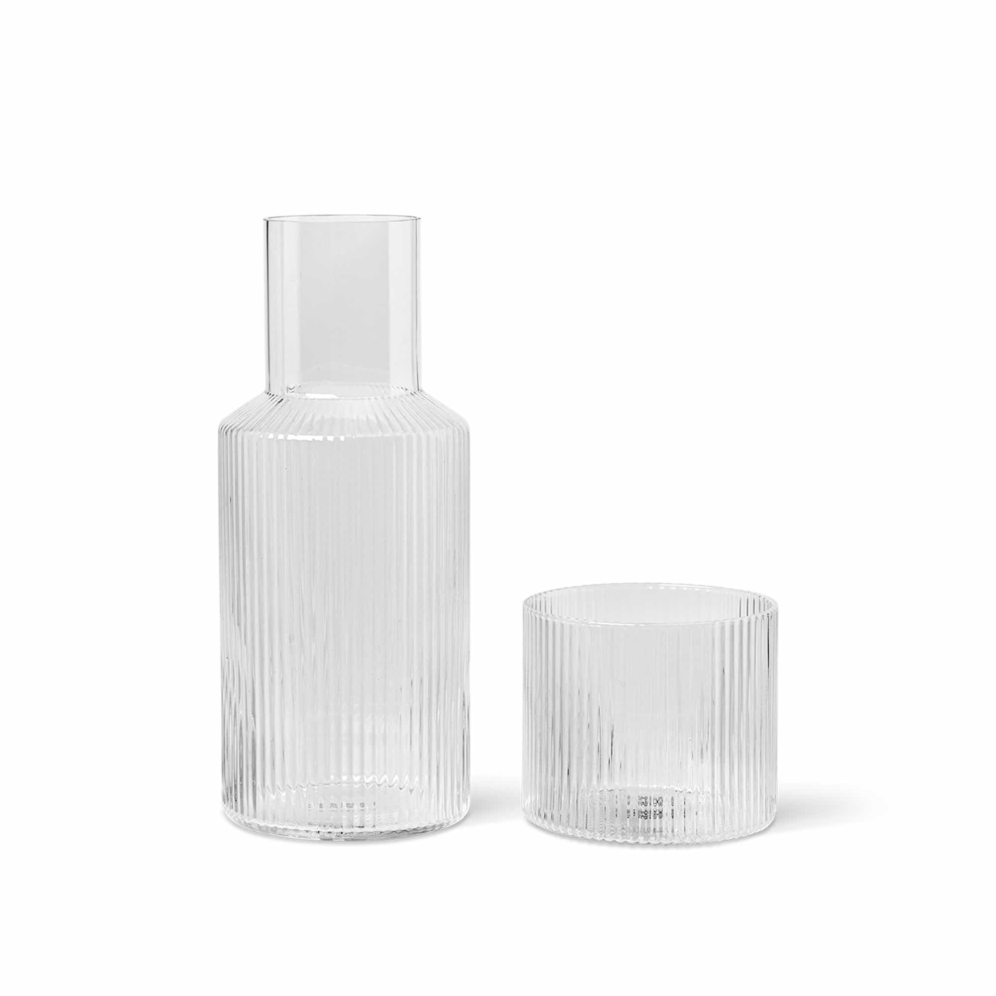 Ripple Small Carafe Set Clear