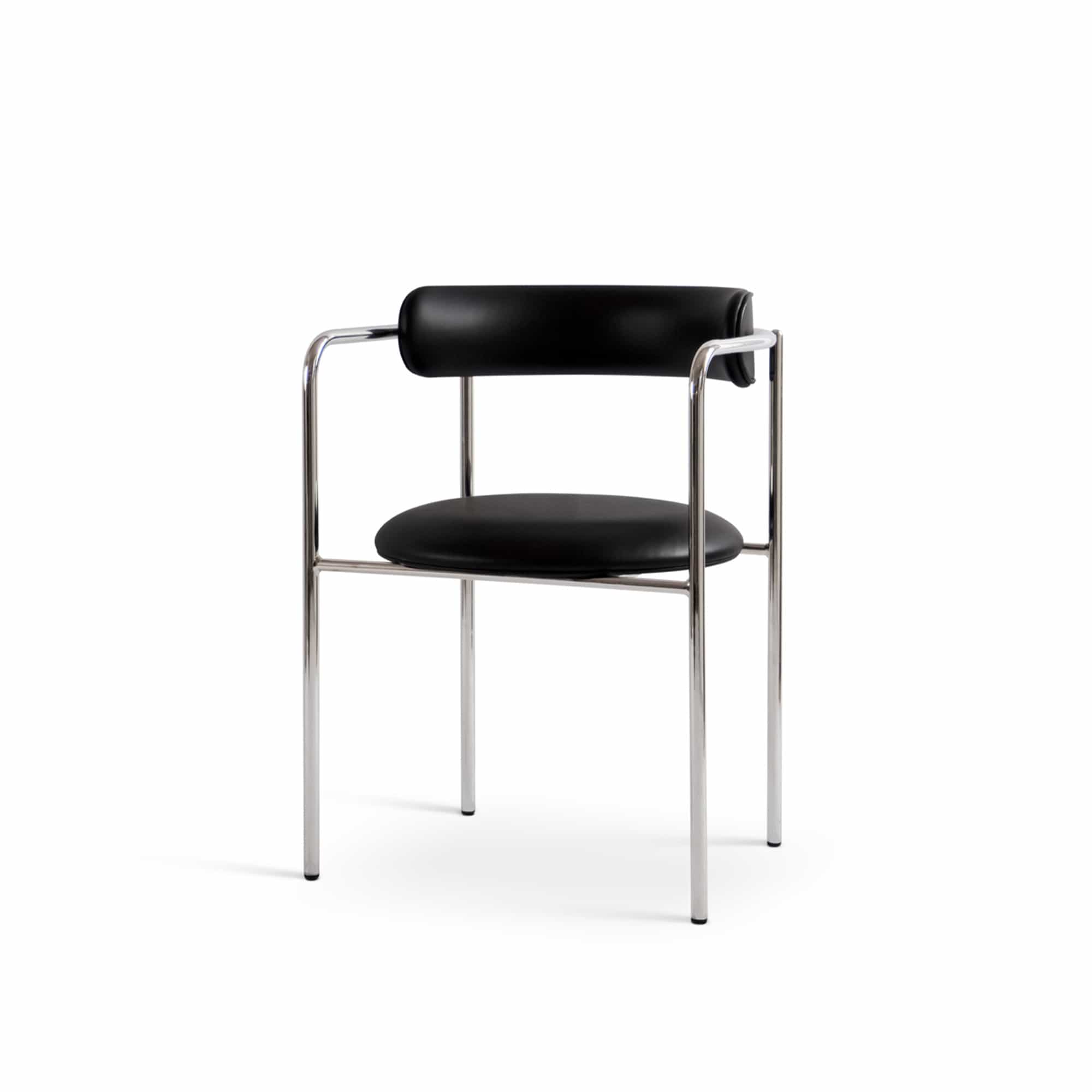 FF Chair Rounded Chrome Legs