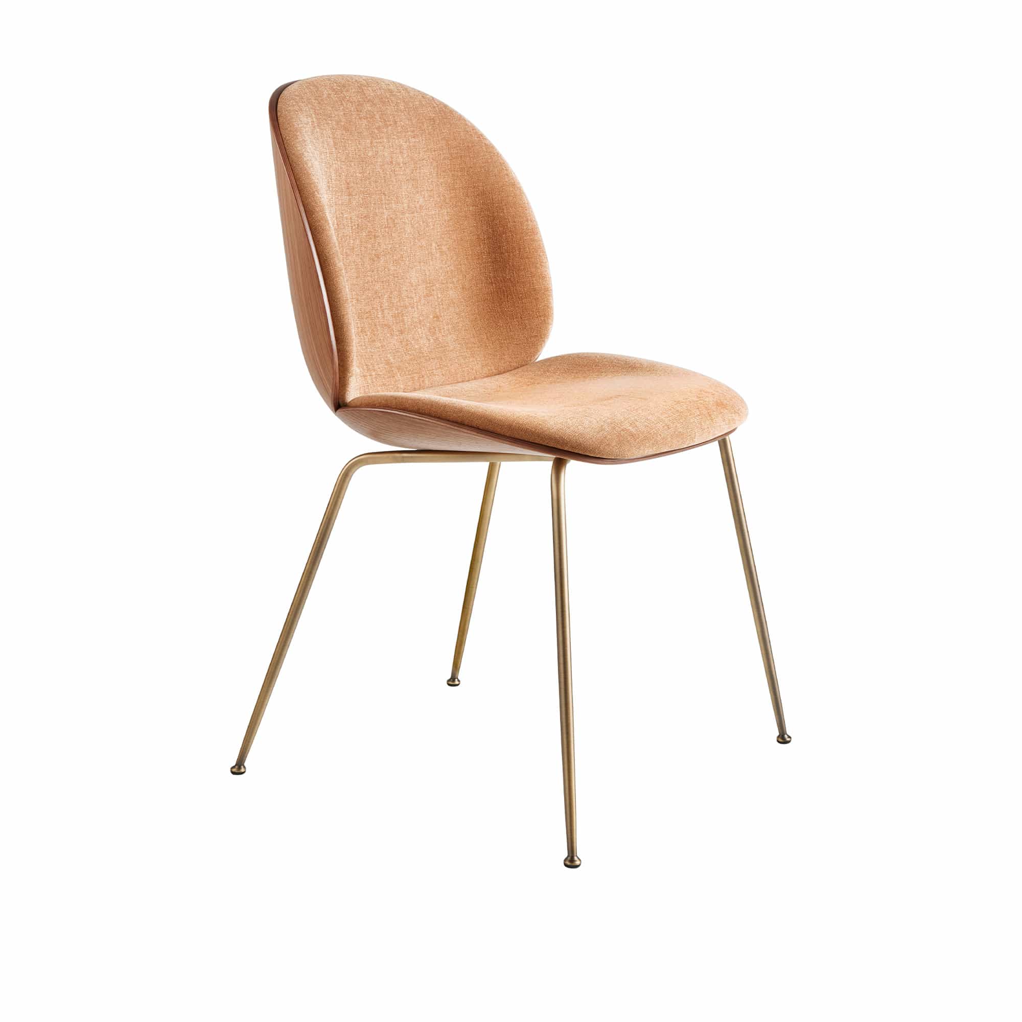 Beetle Dining Chair 3D Veneer Front Upholstered