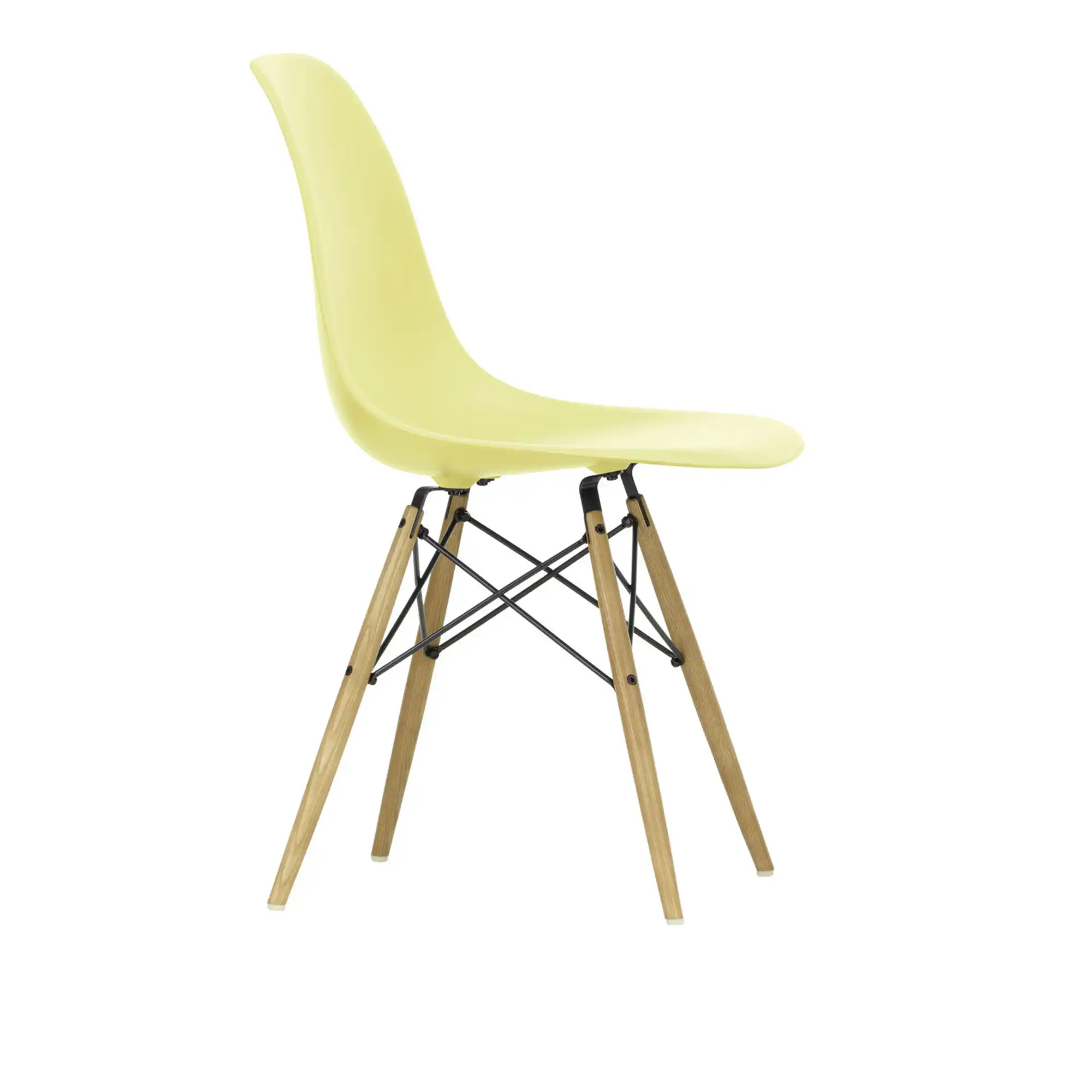 Eames RE Plastic Chair DSW 92 Citron, Ash Honey Tone