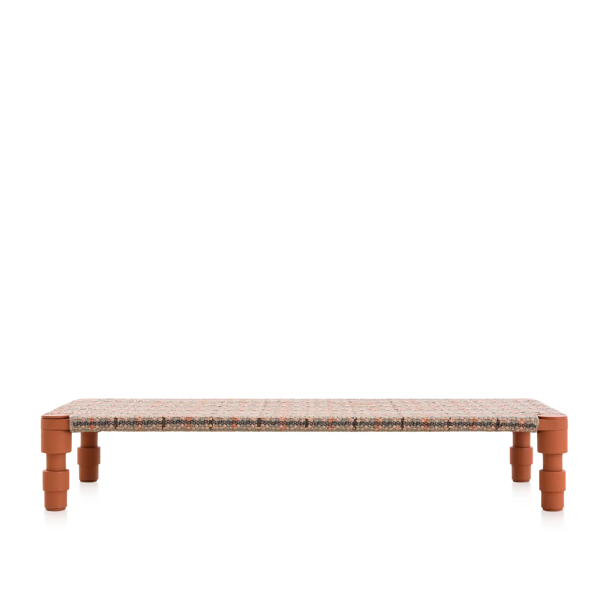 Garden Layers Single Indian Bed - Tartan Terracotta