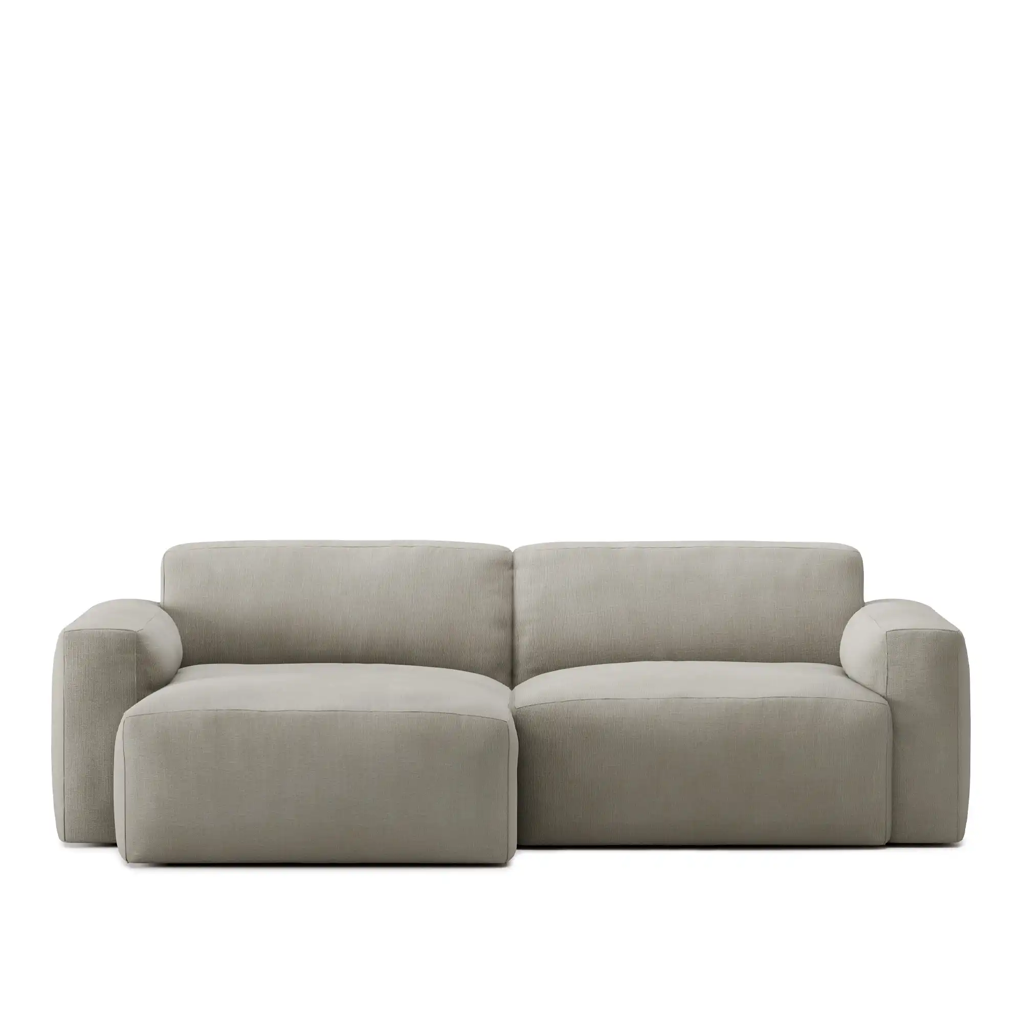 Brick 2-Seater Chaise Lounge Left - Shadow Khaki