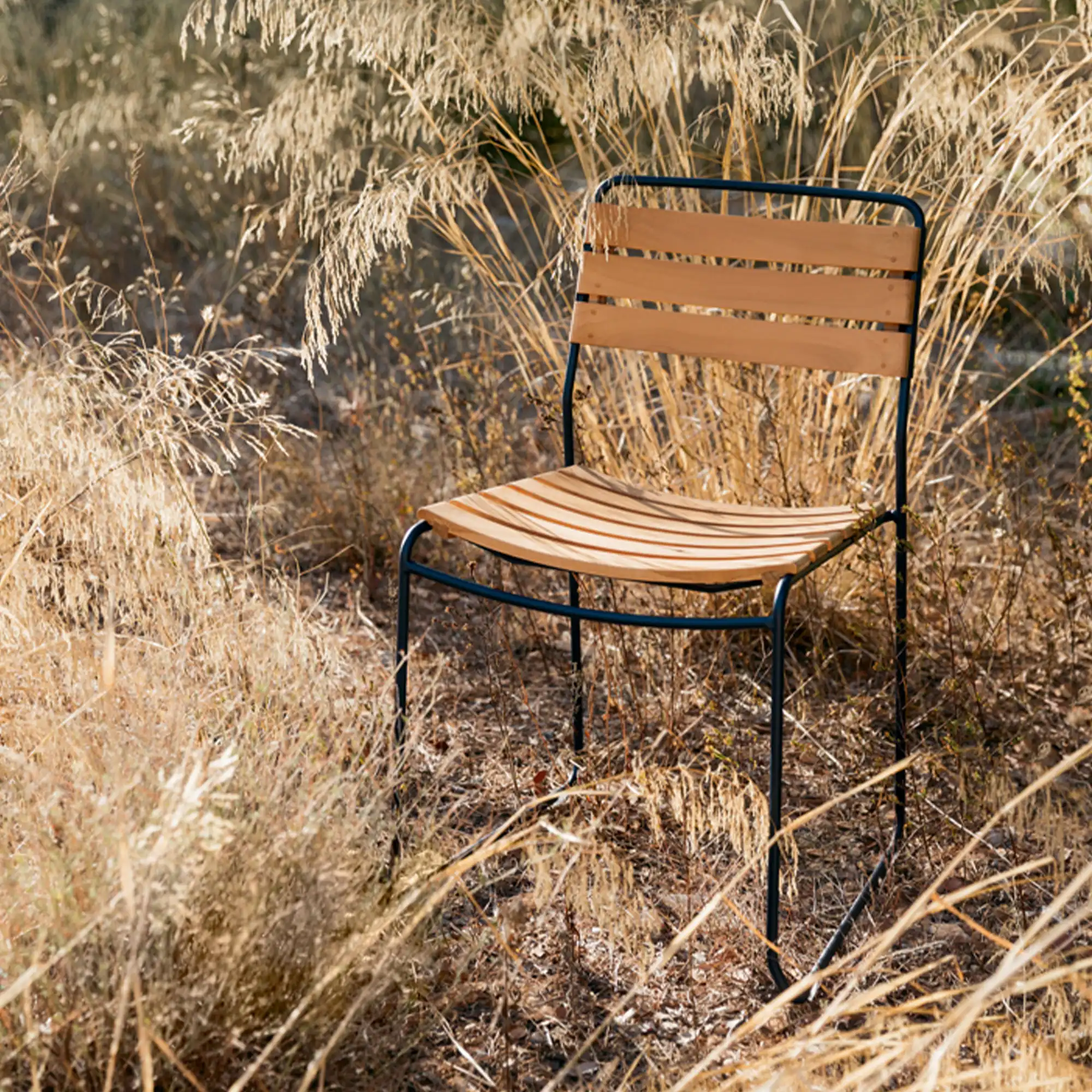 Surprising Teak Chair - Red Ochre