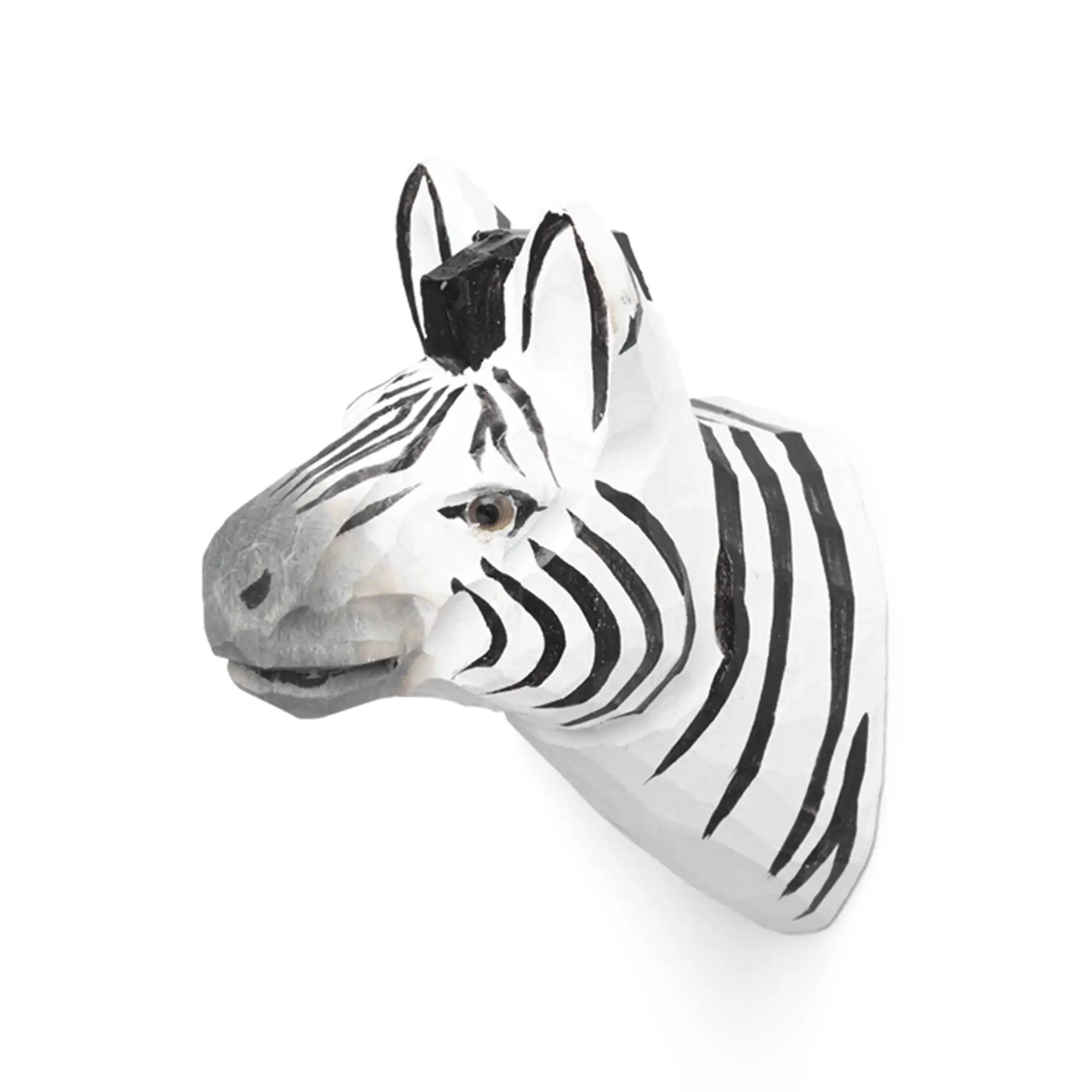 Animal Hand-Carved Hook Zebra