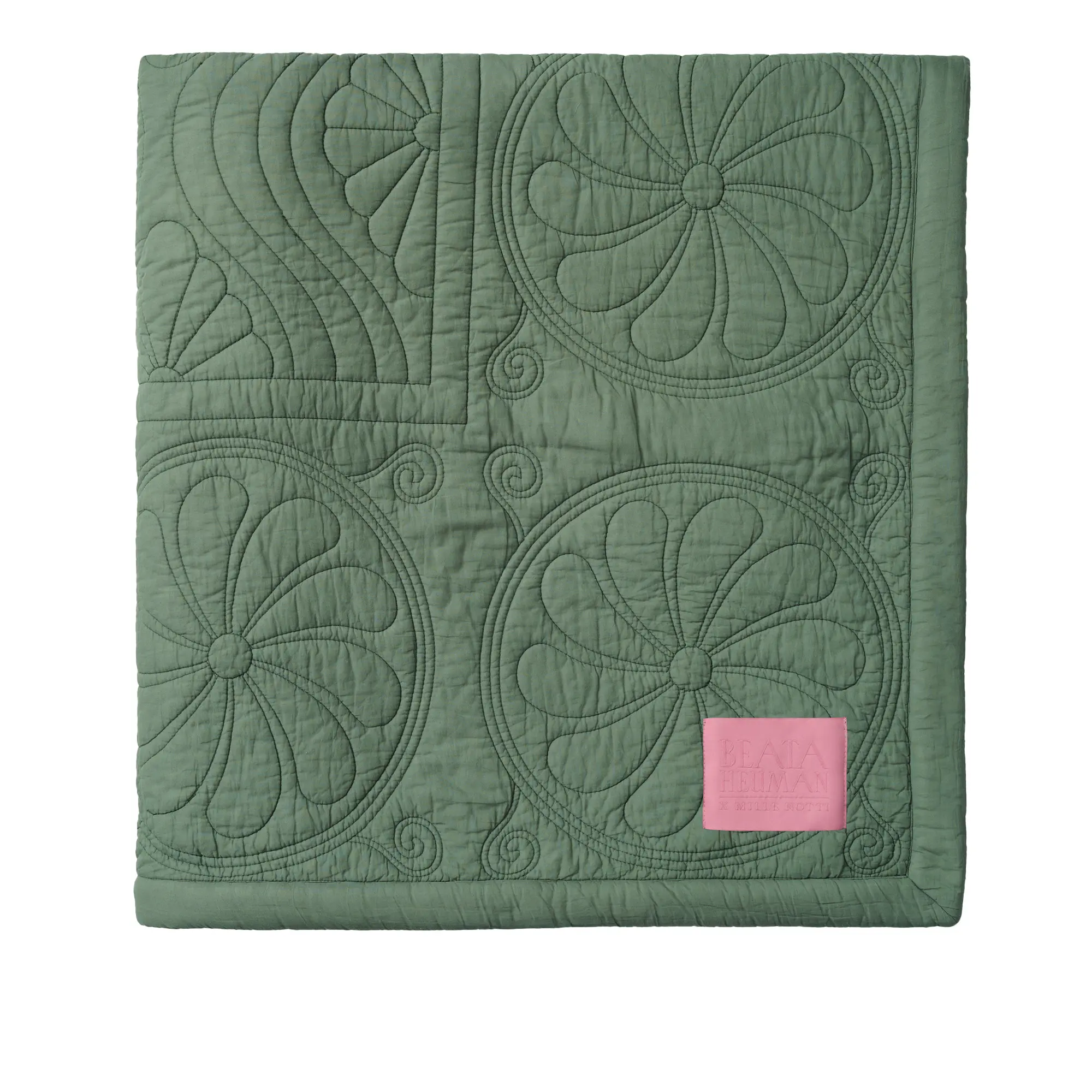 Durham Dew Green/Pink sengeteppe