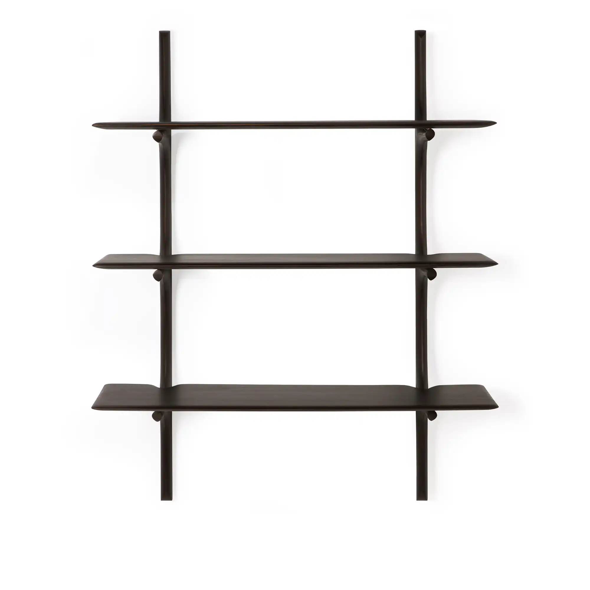 PI Wall Shelf Mahogany Dark Brown