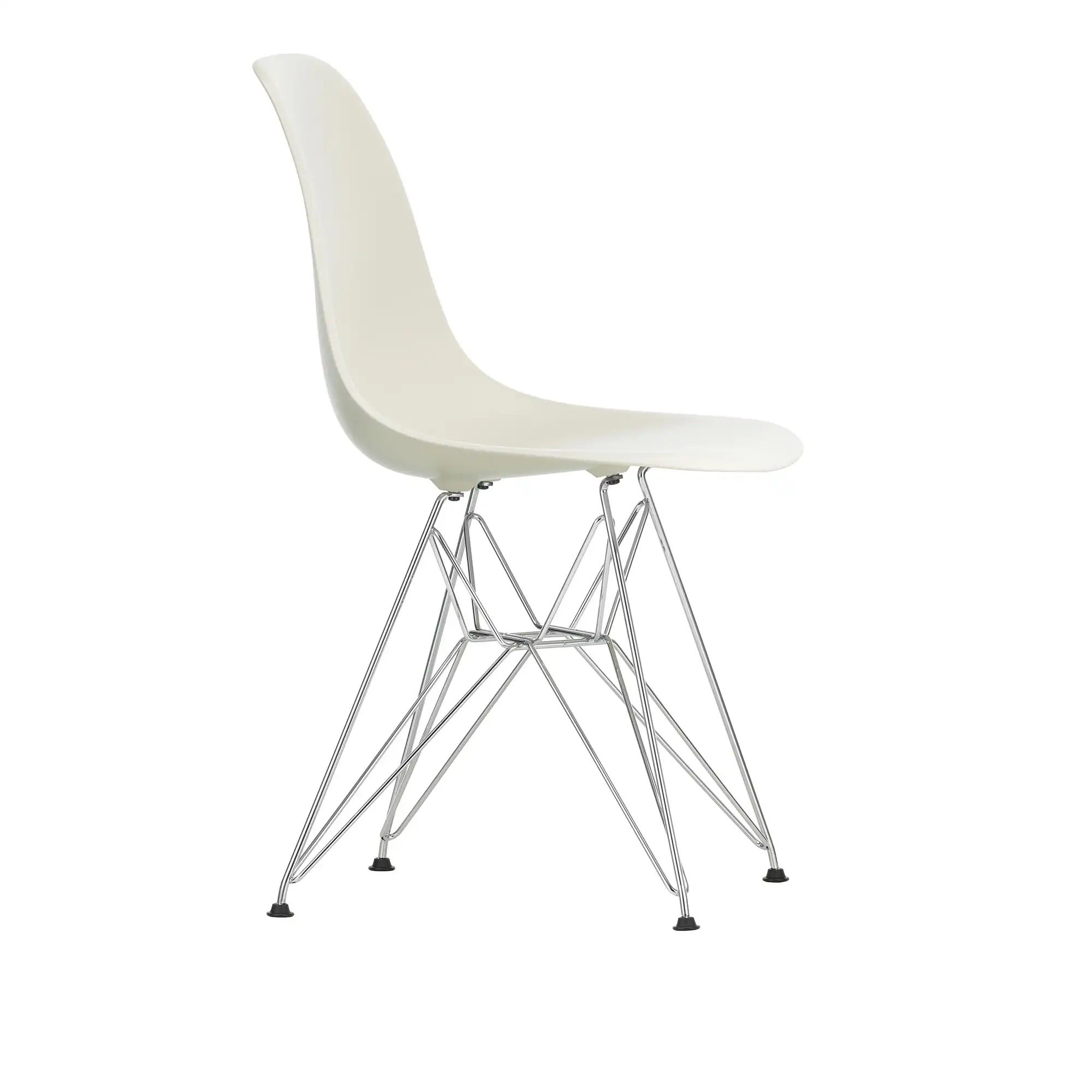Eames Plastic Chair DSR - 11 Pebble - Chrome Base