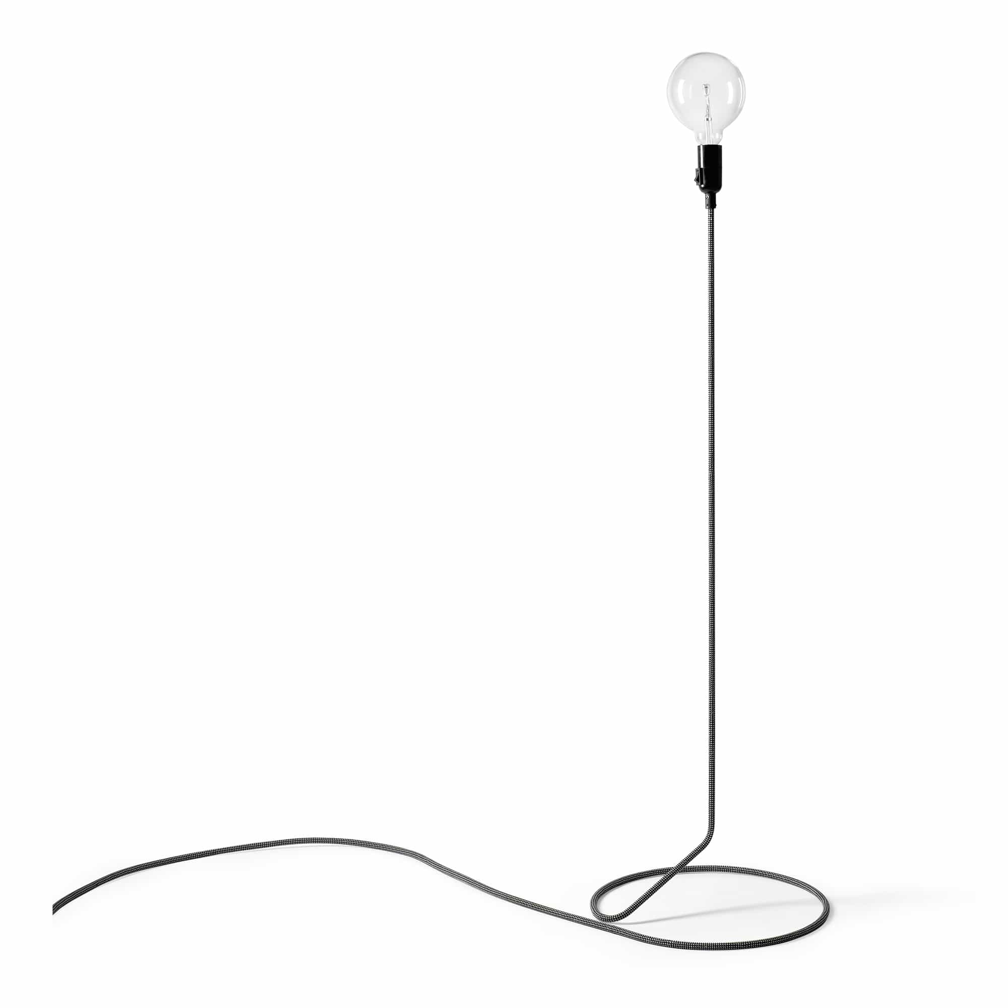 Cord Lamp 130 cm Black/White
