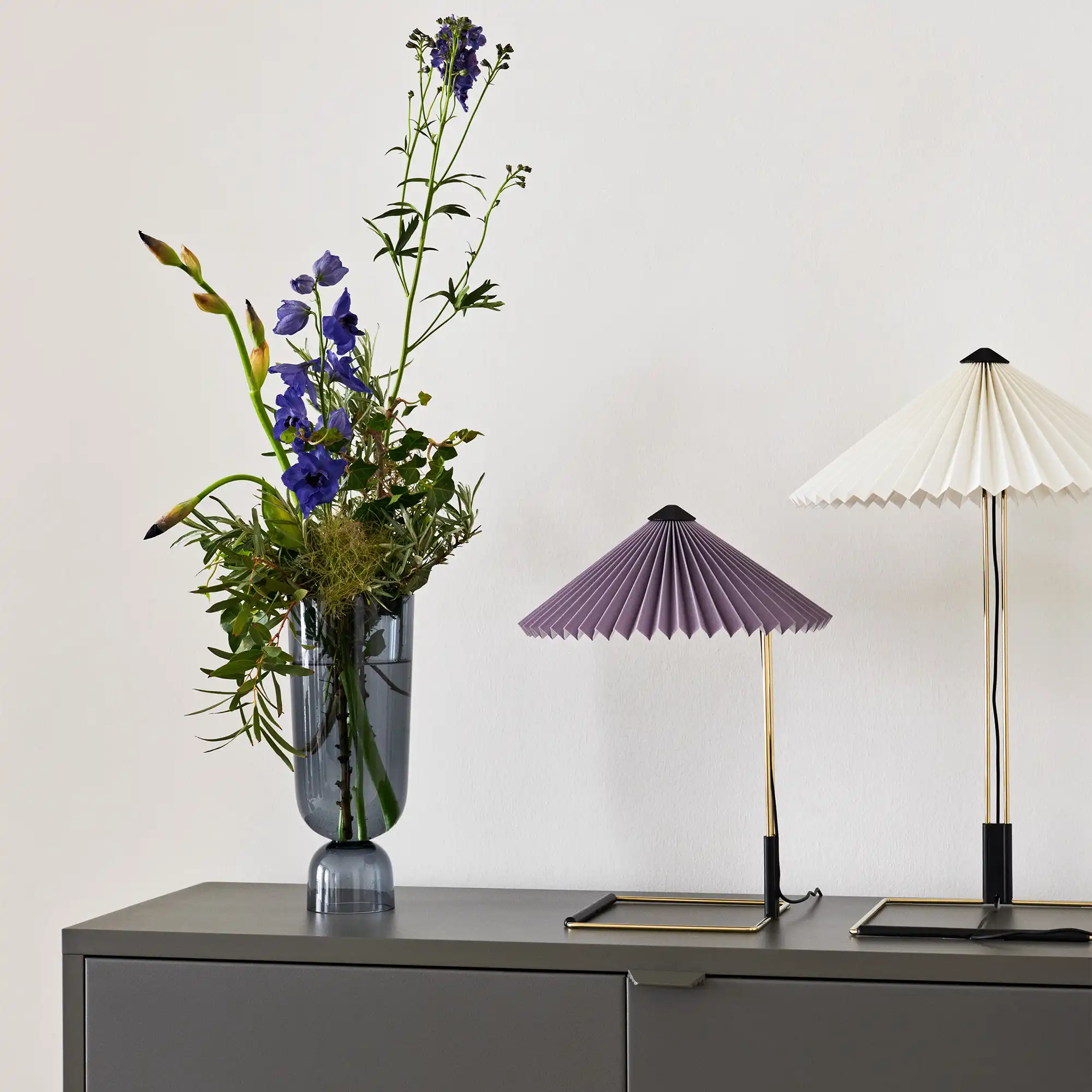 Matin Table Lamp Mirror base 300, Lavender