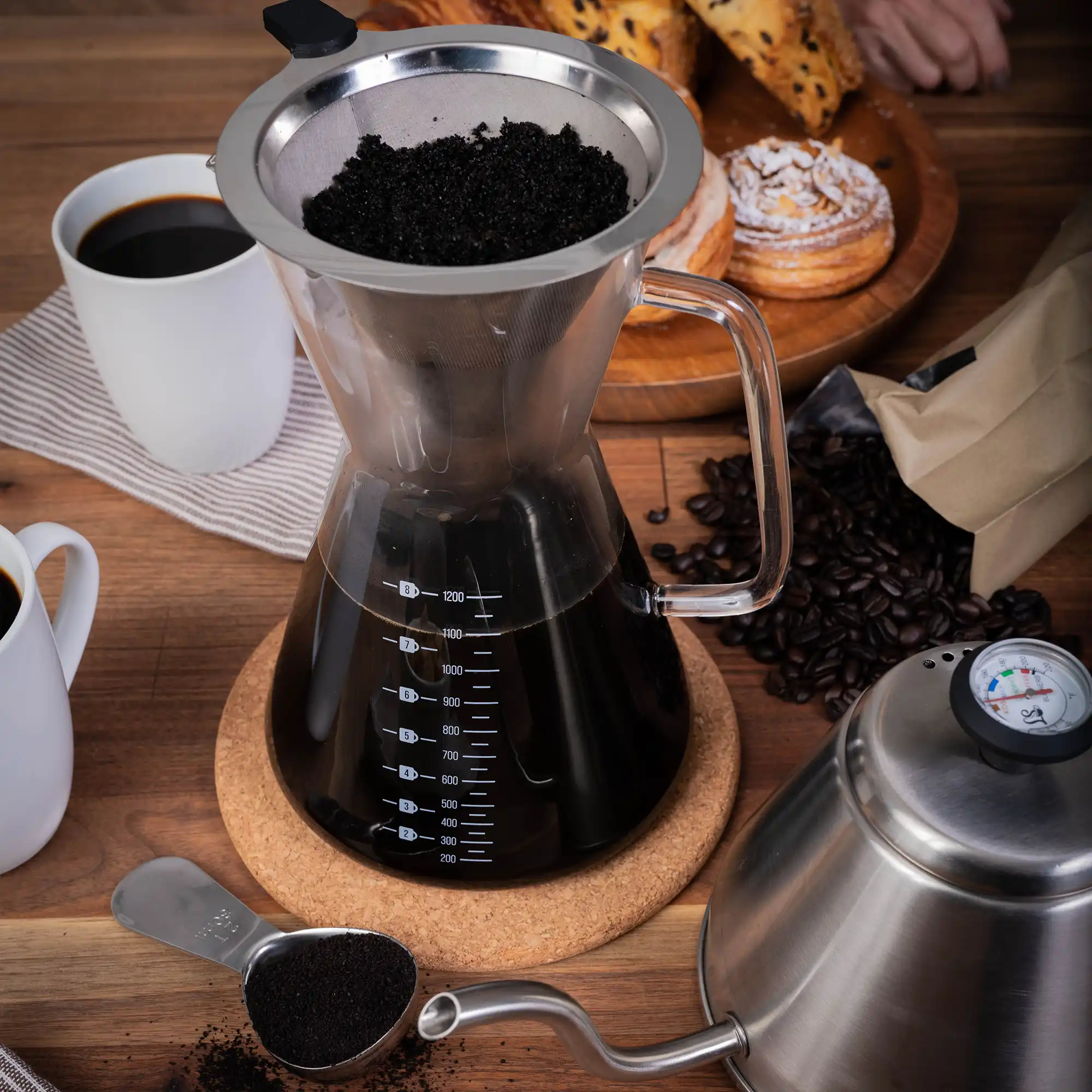 Pour-Over kaffetrakter / 4 kopper