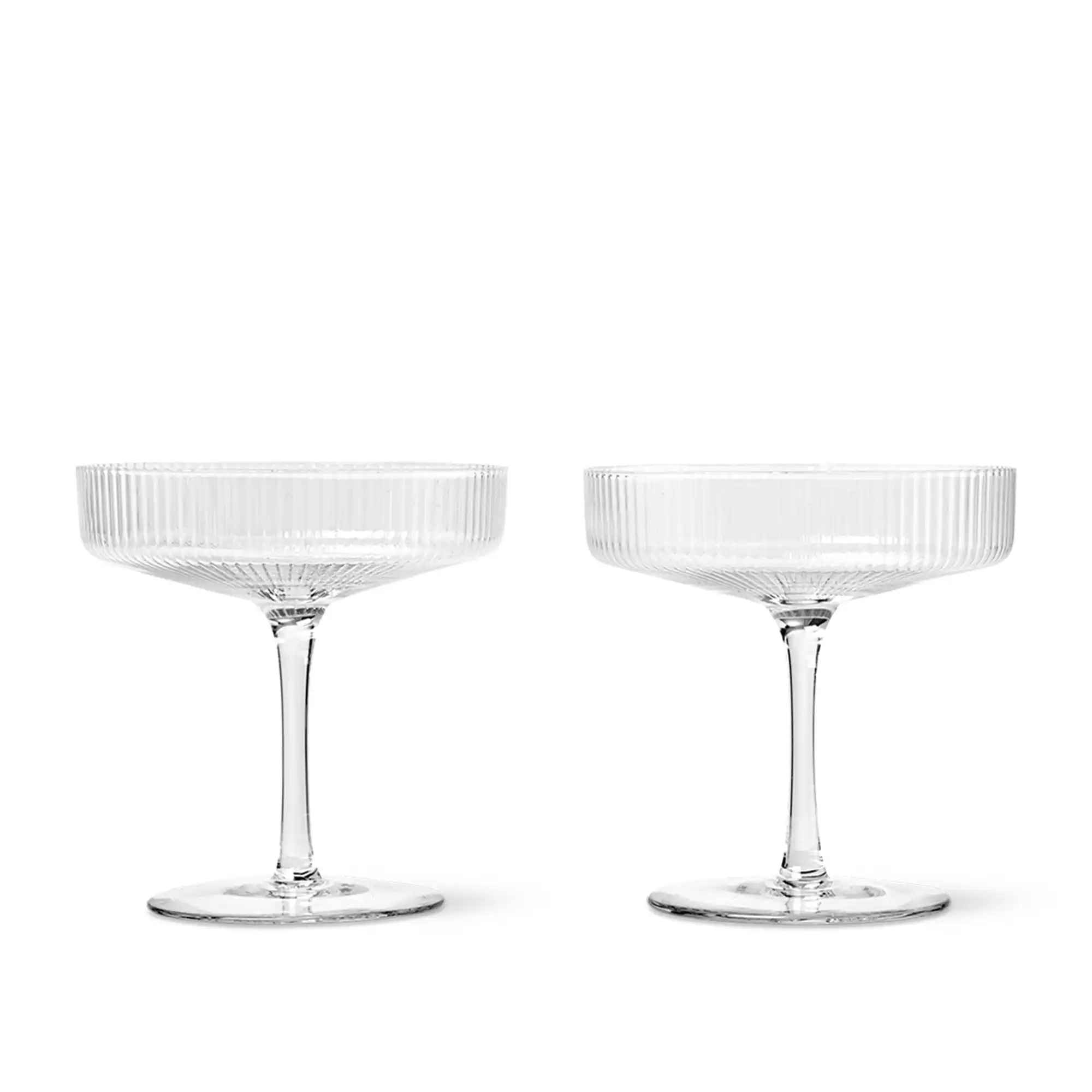 Ripple Champagne Saucer Set