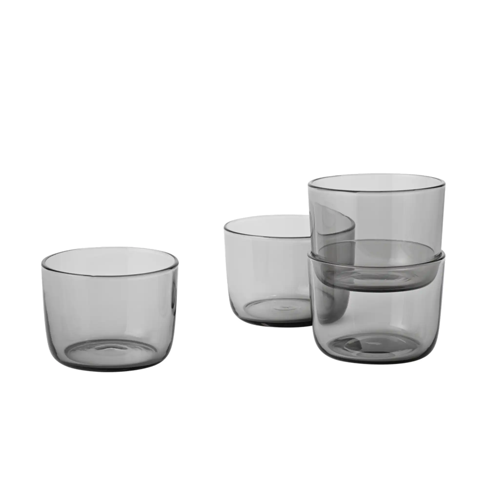 Corky Drinking Glasses Low  grey