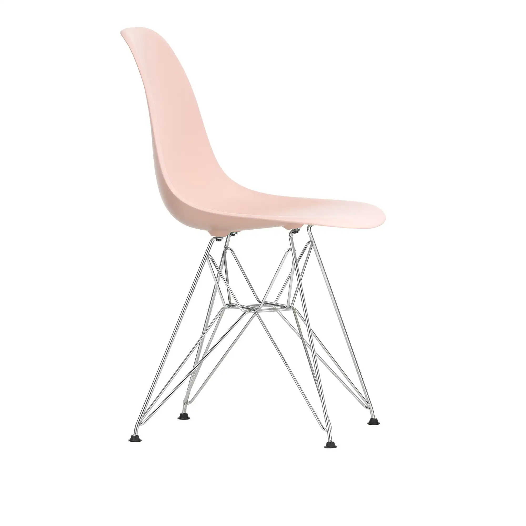 Eames Plastic Chair DSR - 41 Pale Rose - Chrome Base