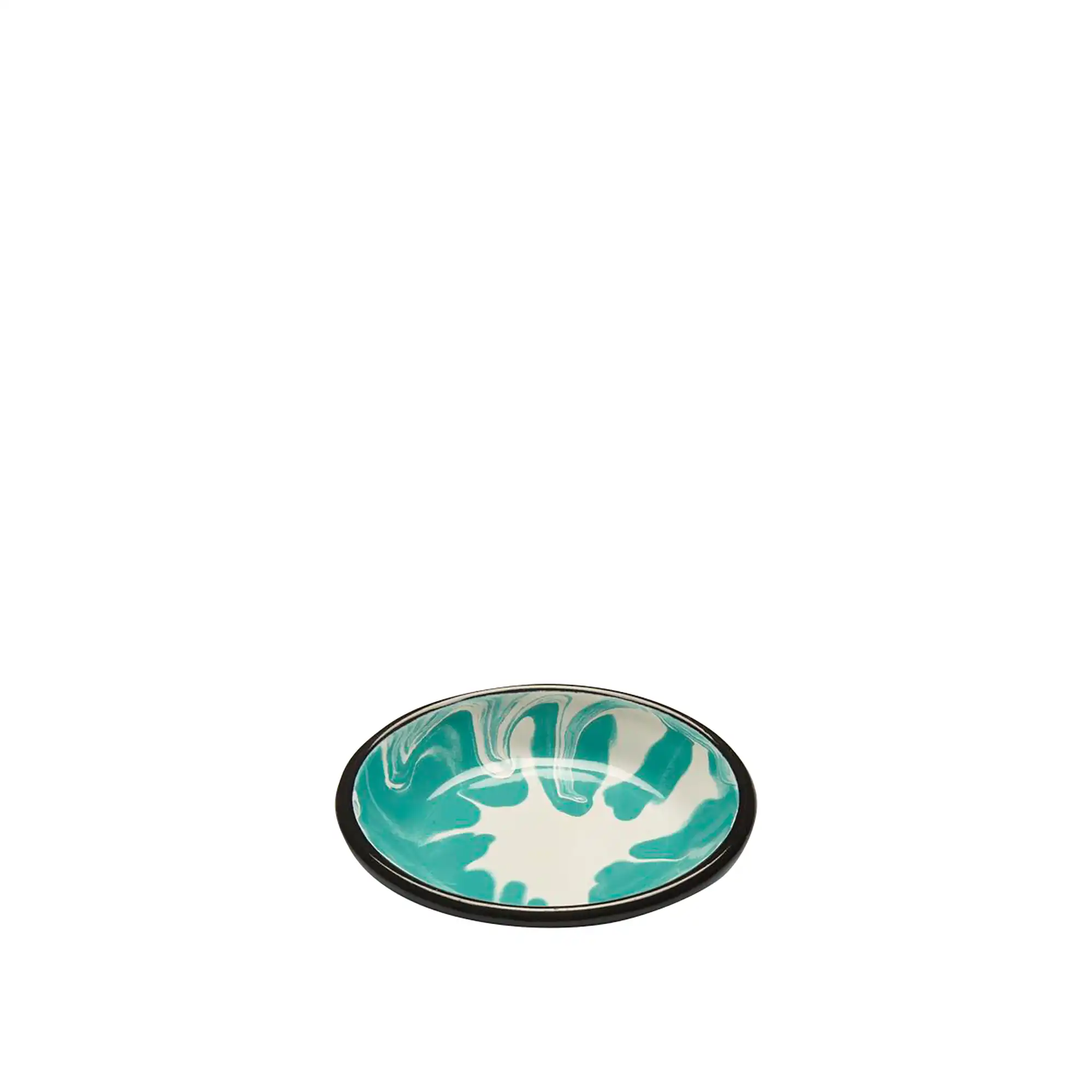 A Little Color Round Meze Plate - Turquoise Green