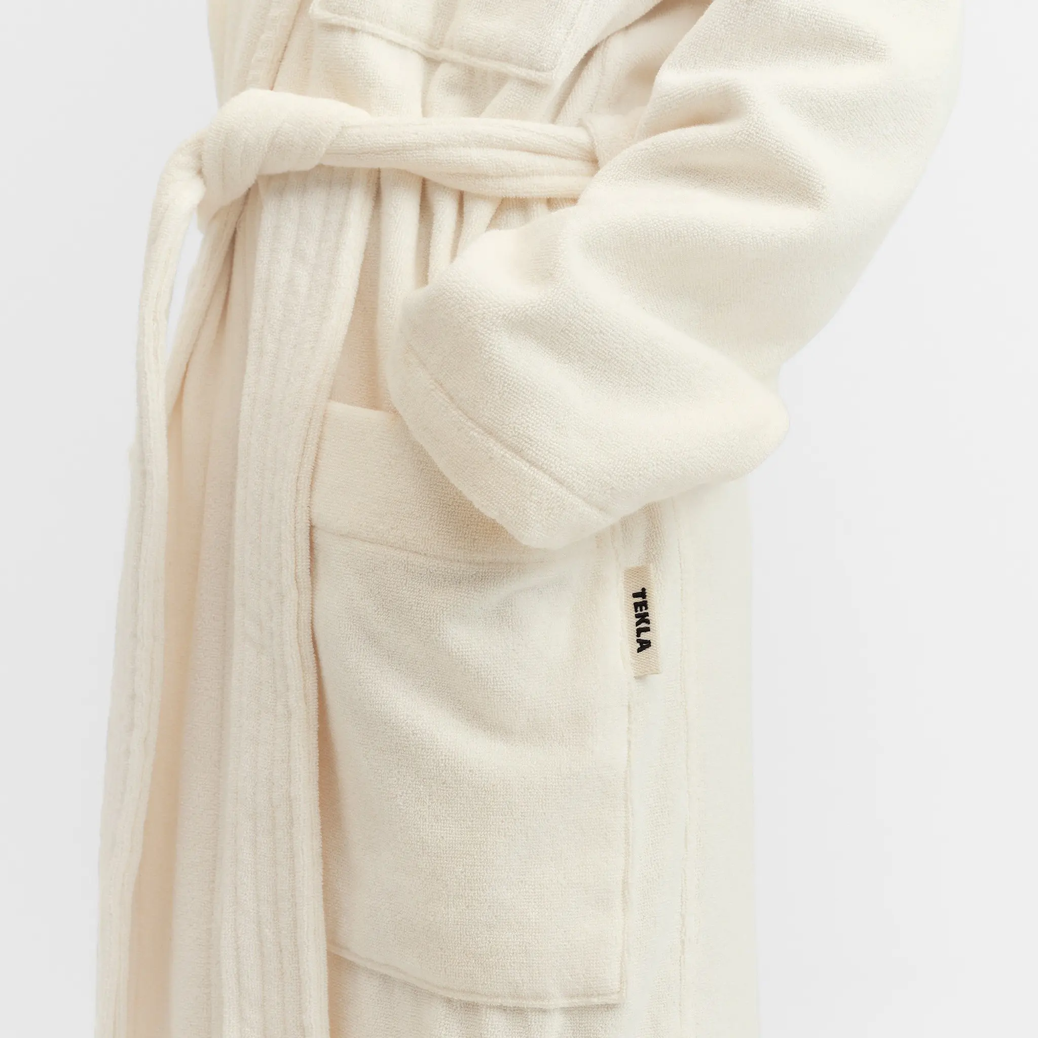 Classic Solid Ivory badekåpe