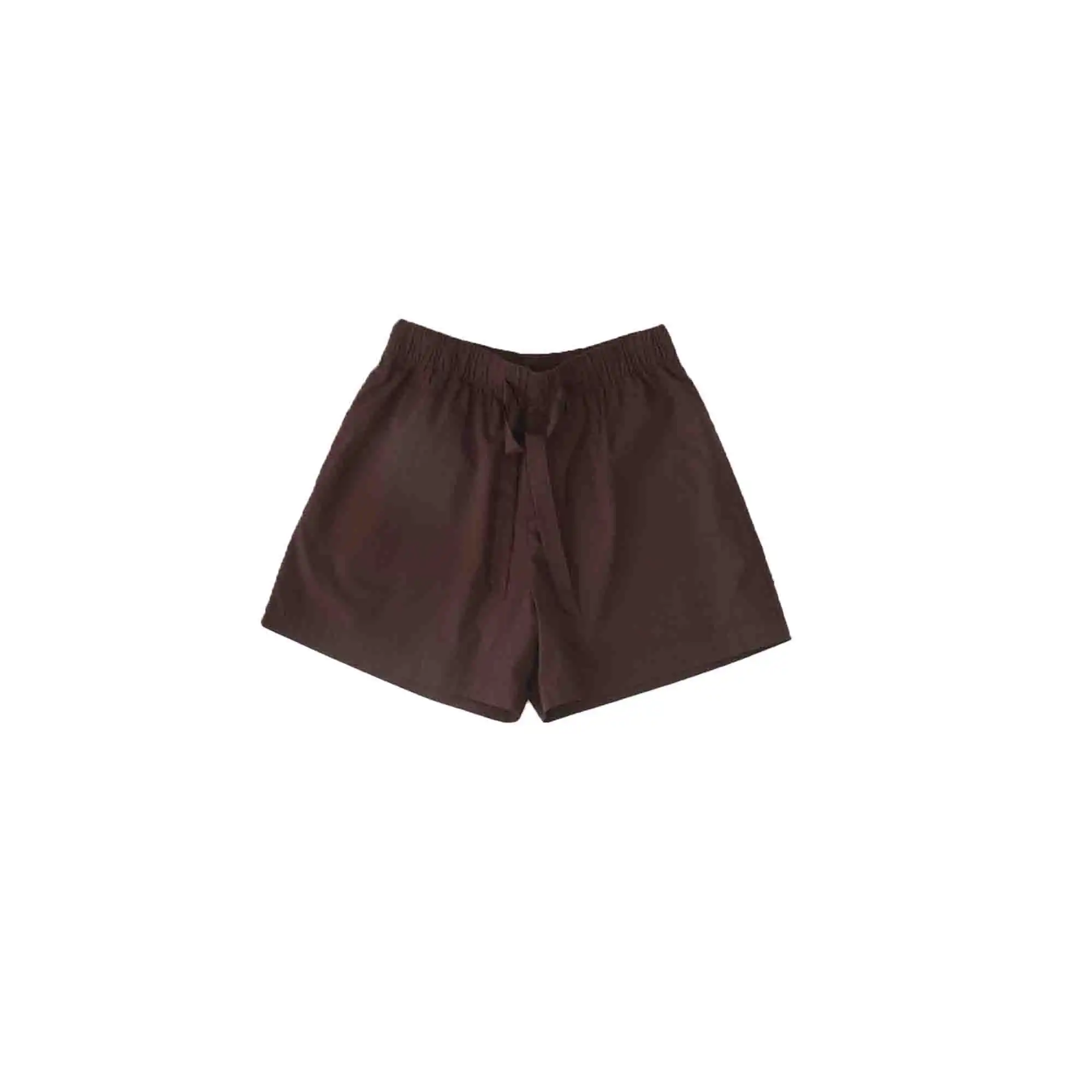 Poplin Pyjamas Shorts Coffee