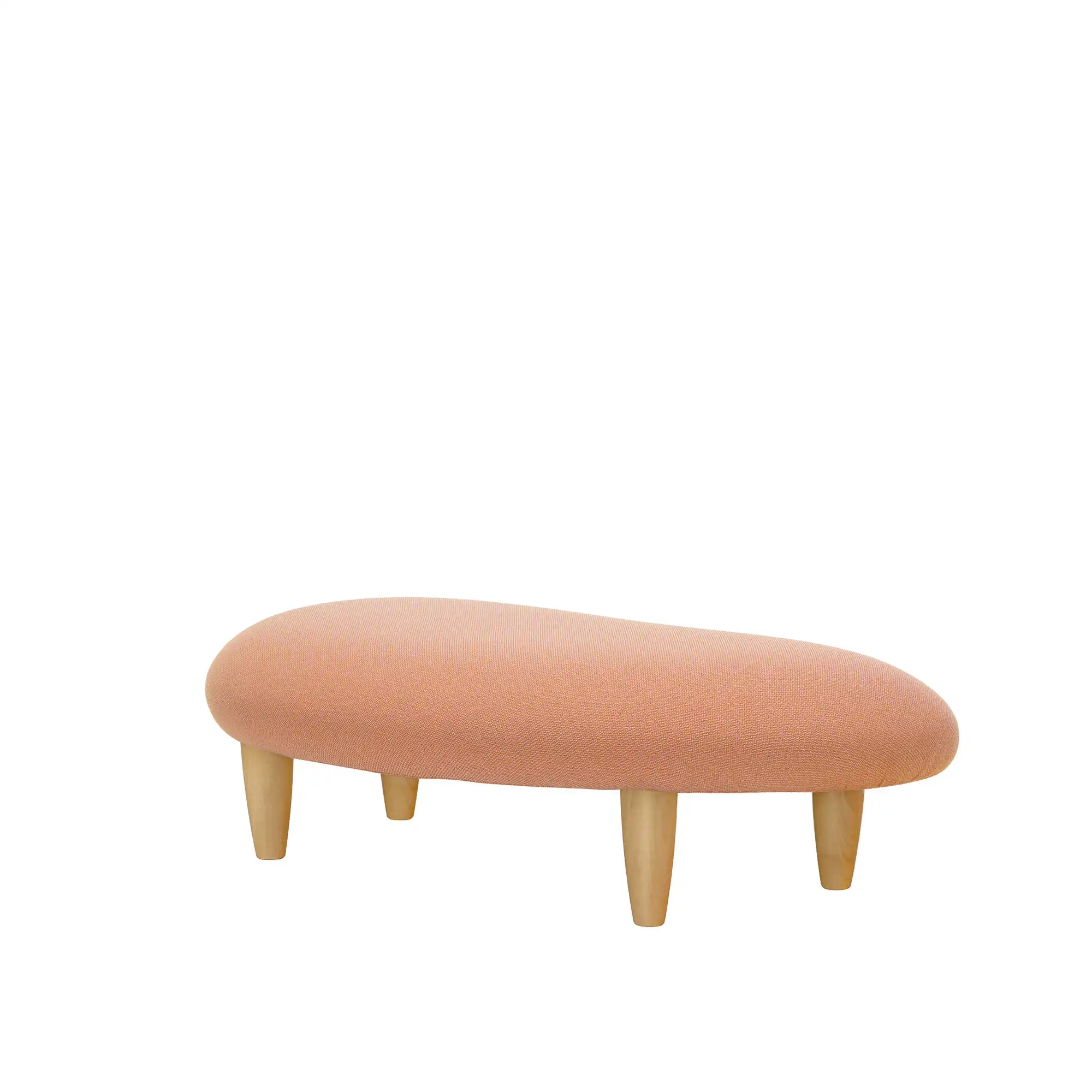 Freeform Ottoman - Pale Rose Cognac