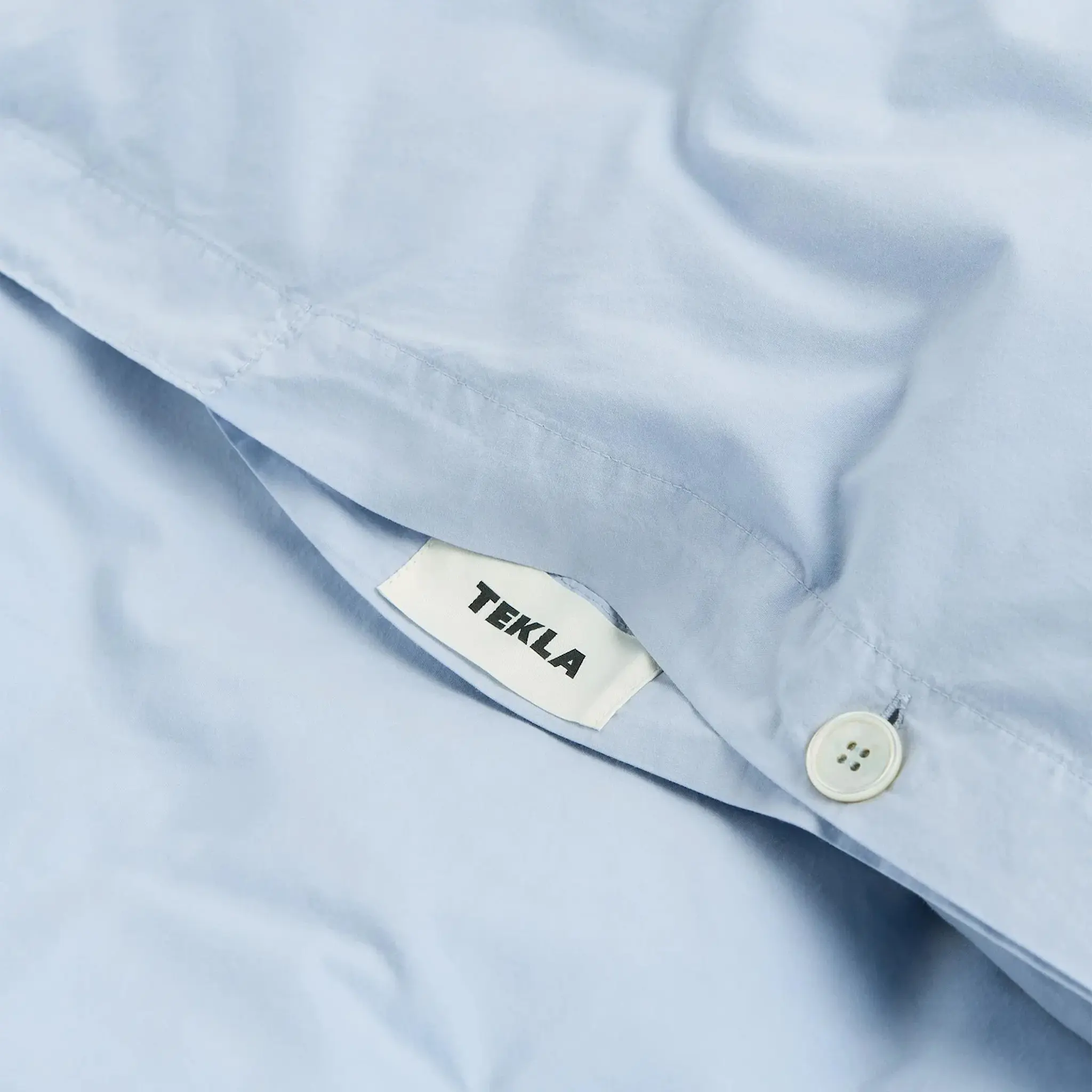 Percale Solid Morning Blue dynetrekk