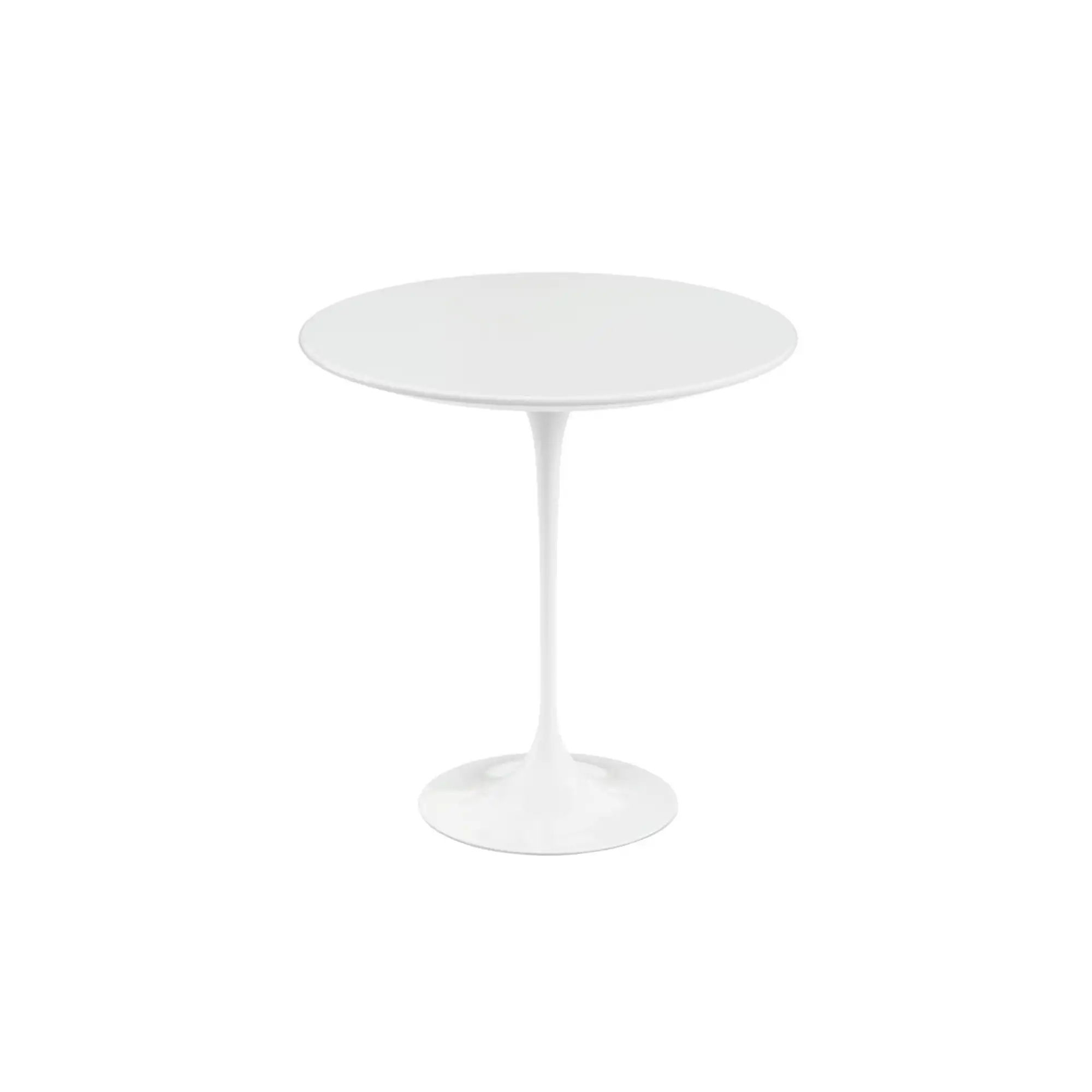 Saarinen Low Round Table For Outdoor, Vitt underrede, Höjd 51 cm, Ø 51 cm