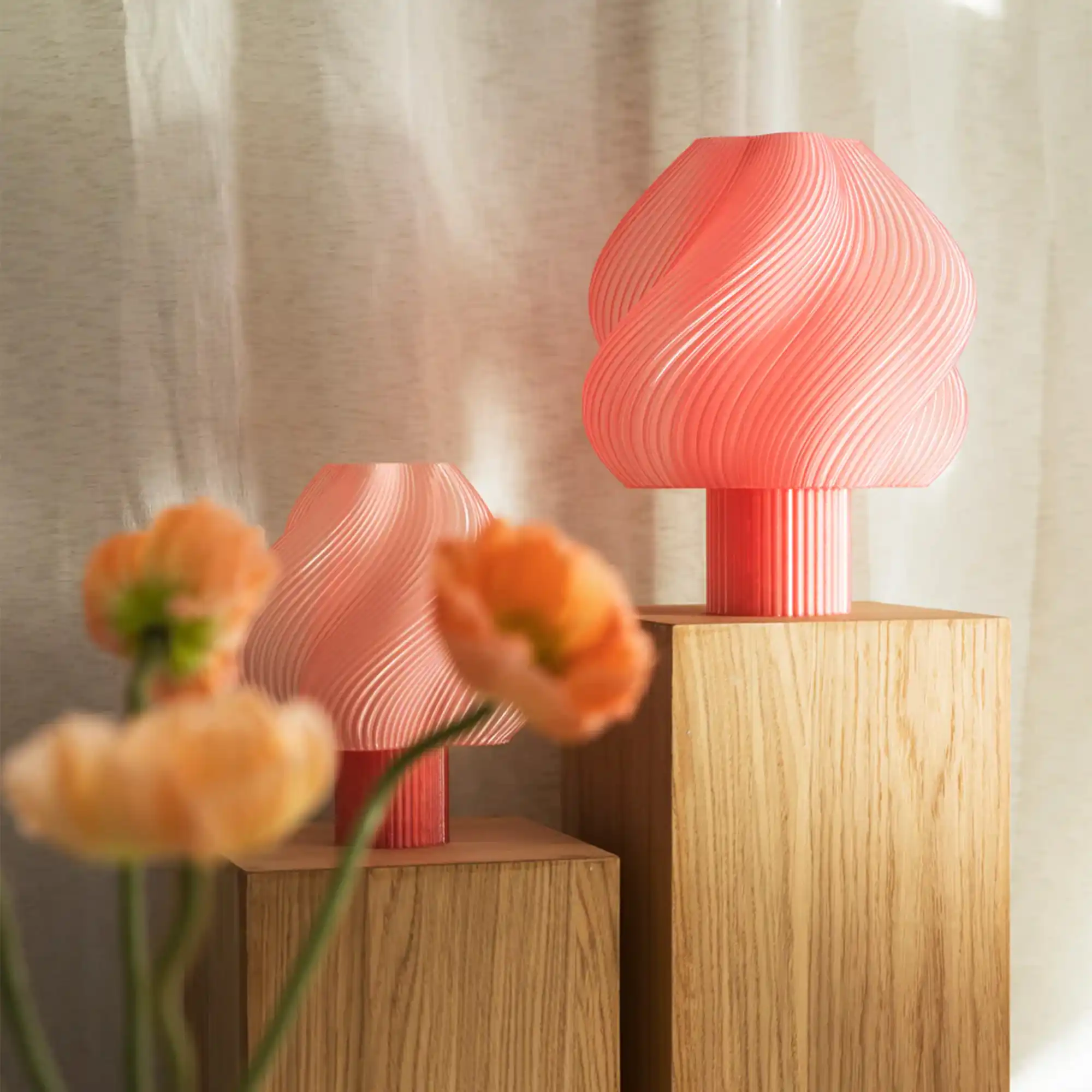 Soft Serve Table Lamp Grande - Peach Sorbet