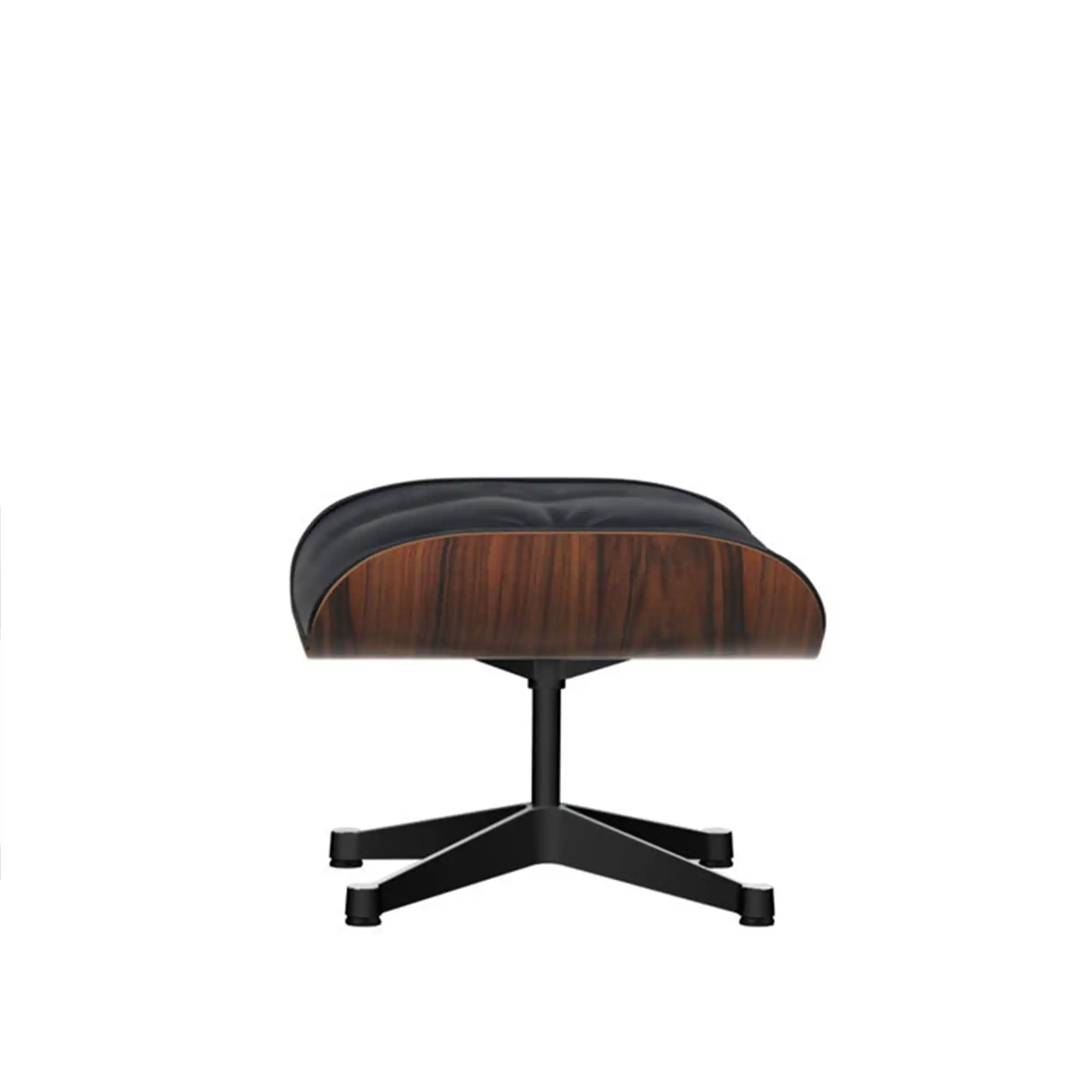 Lounge fotskammel Santos Palisander Polished/Black