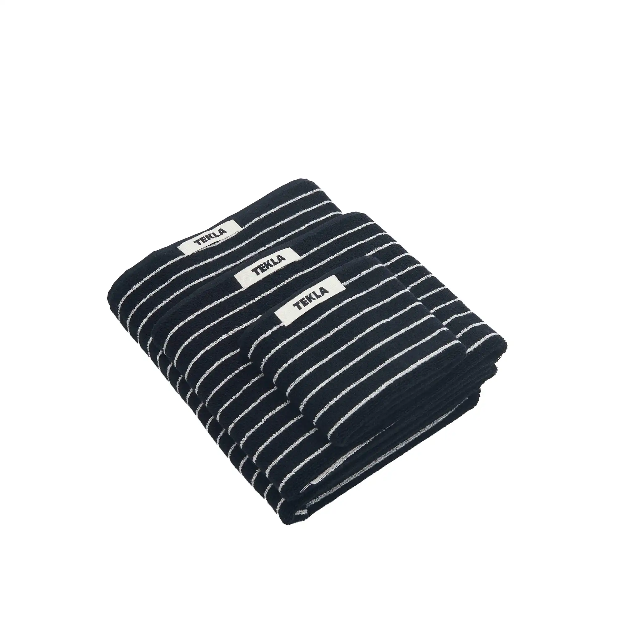Terry håndkle black stripes