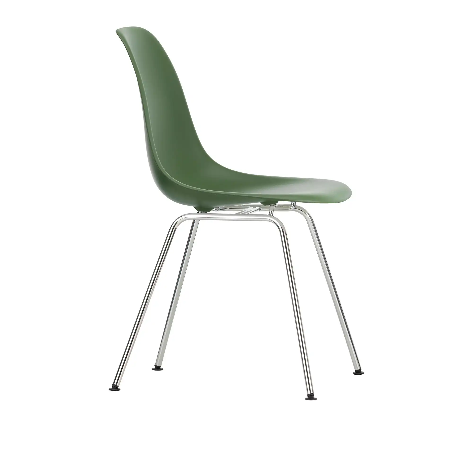 Eames Plastic Chair DSX - 48 Forest - Chrome Base