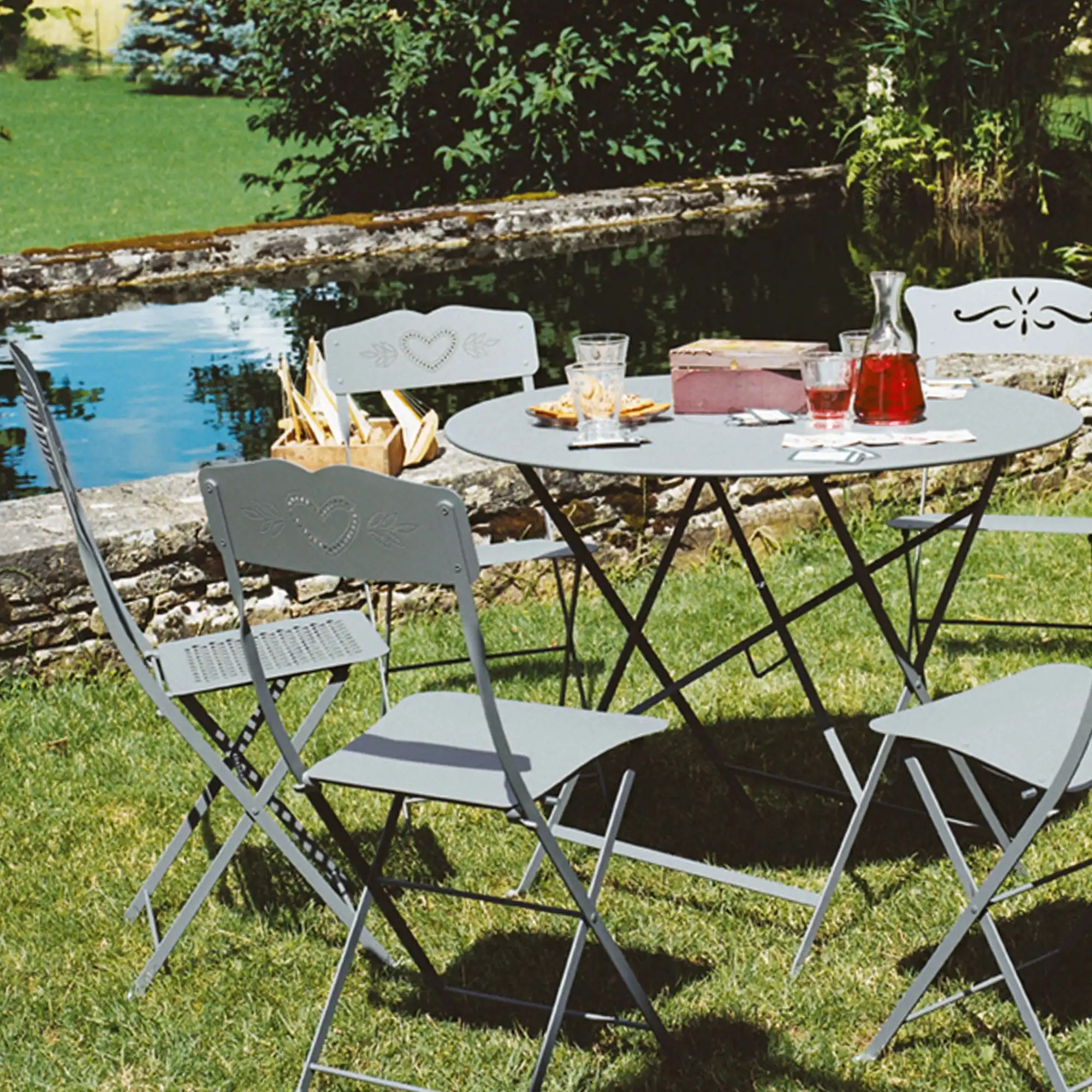 Floréal Table Ø 60 cm, Red Ochre