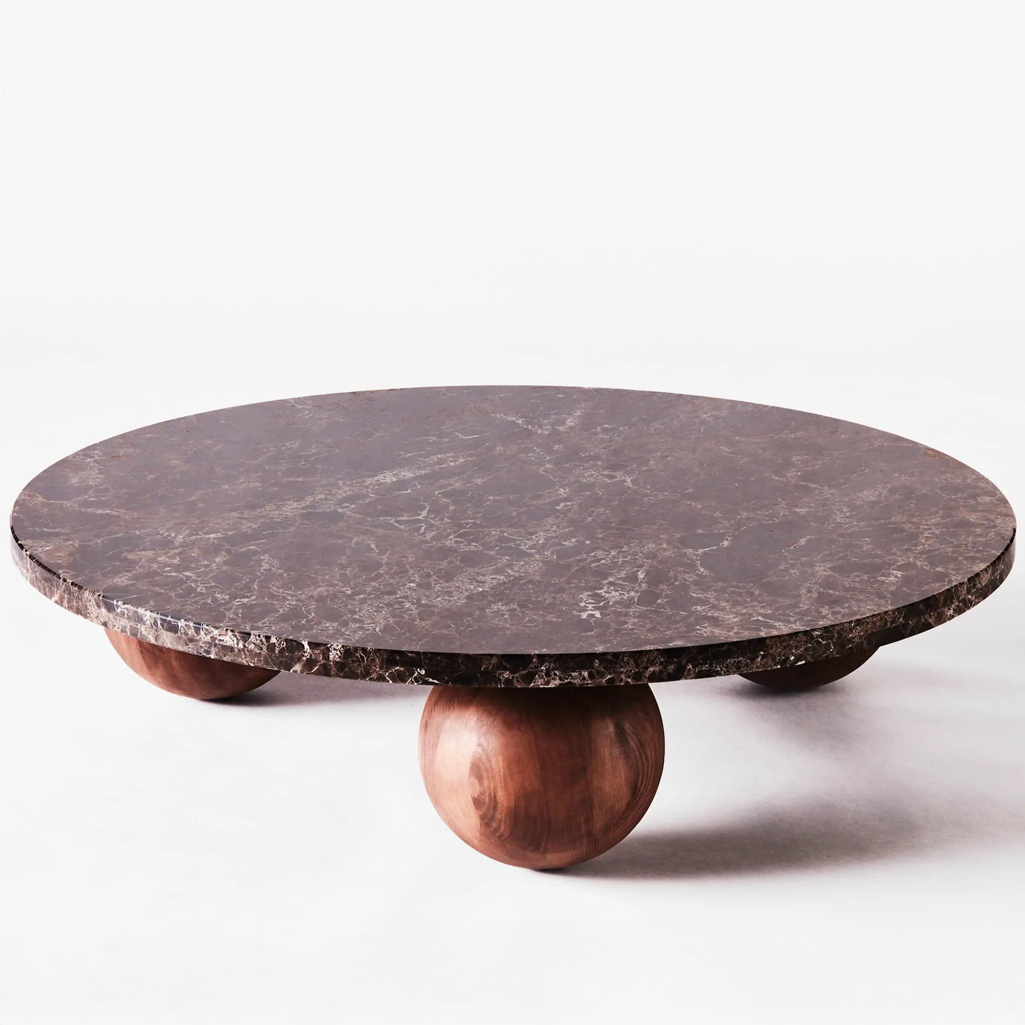 Sphere Sofa Table Round Dark Emperador