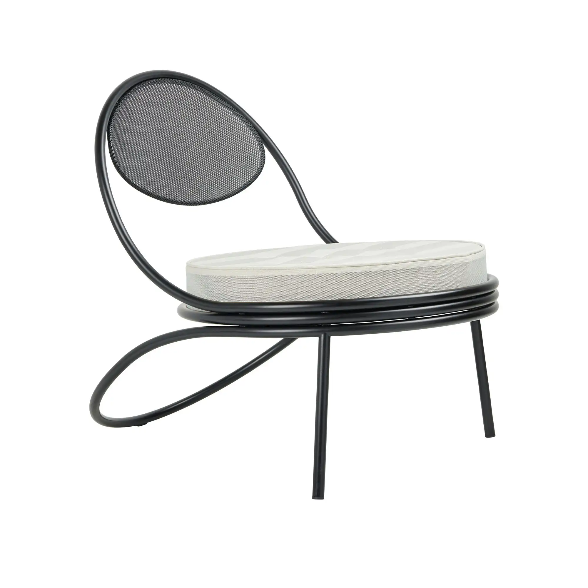 Copacabana utendørs lenestol Black Semi Matt
