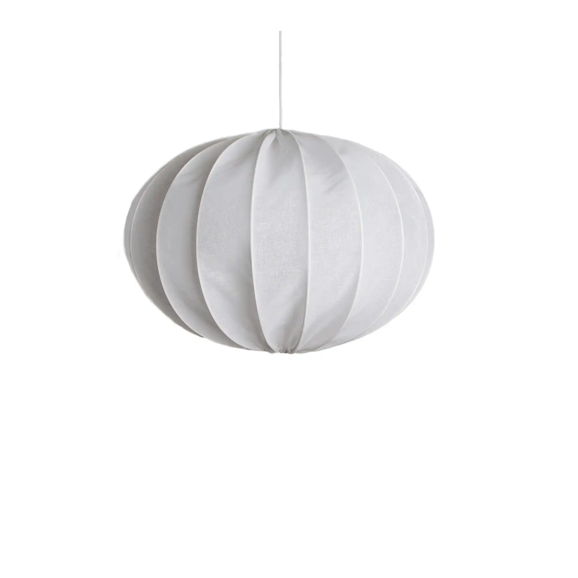 Boll White Linen Pendant Lamp