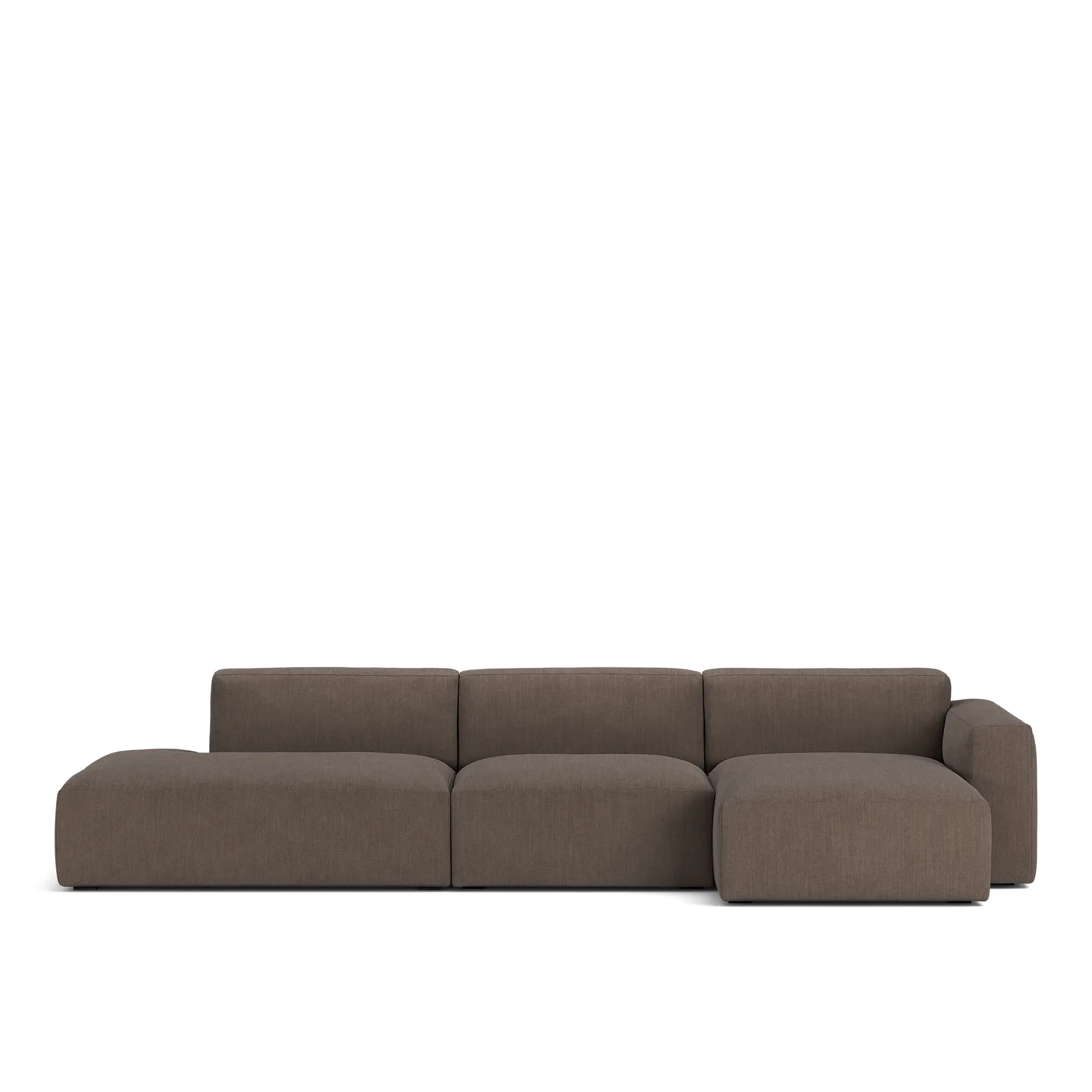 Brick 3-seters sofa sjeselong åpen ende venstre