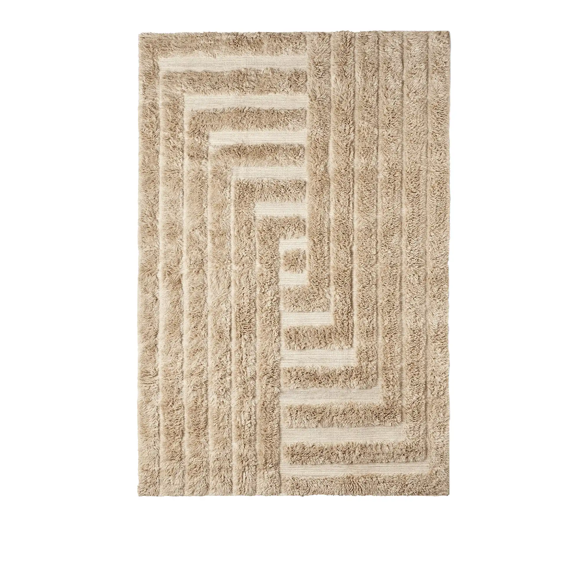 Shaggy Labyrinth Beige