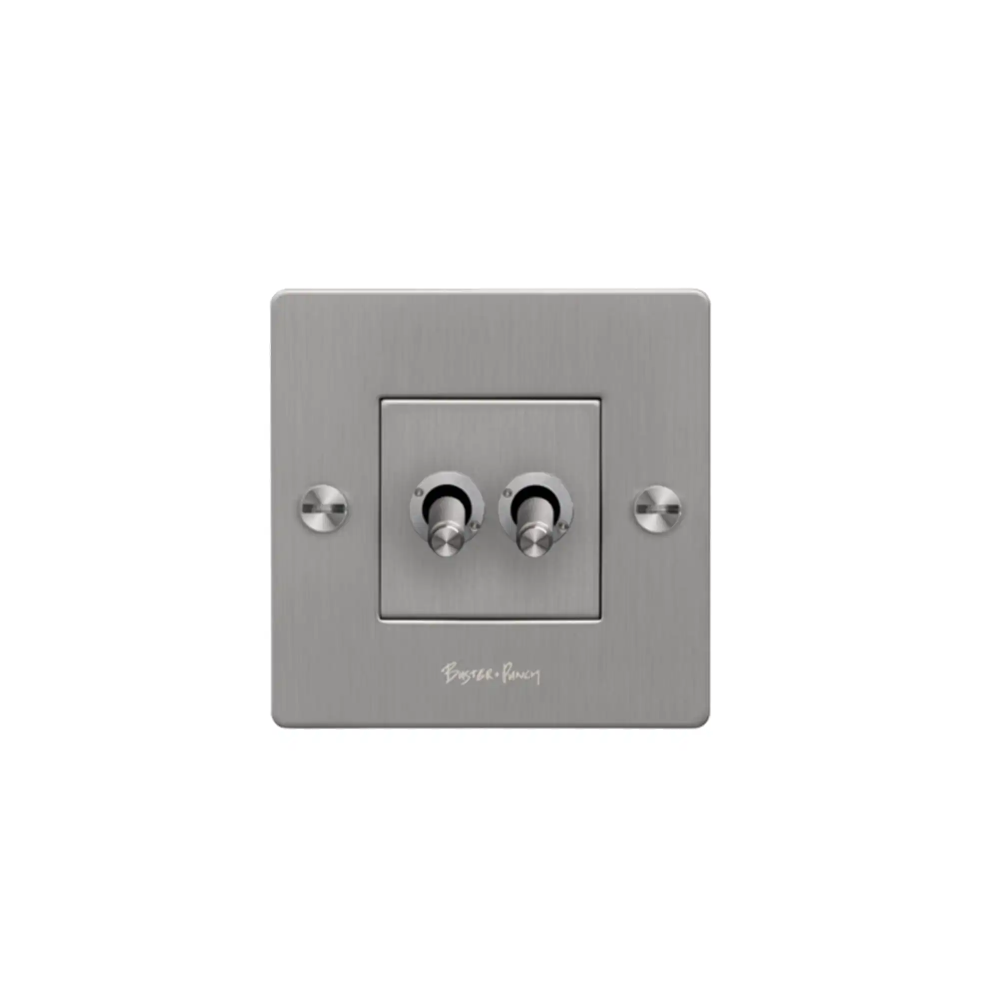 EU 1G Double Toggle Switch With Logo