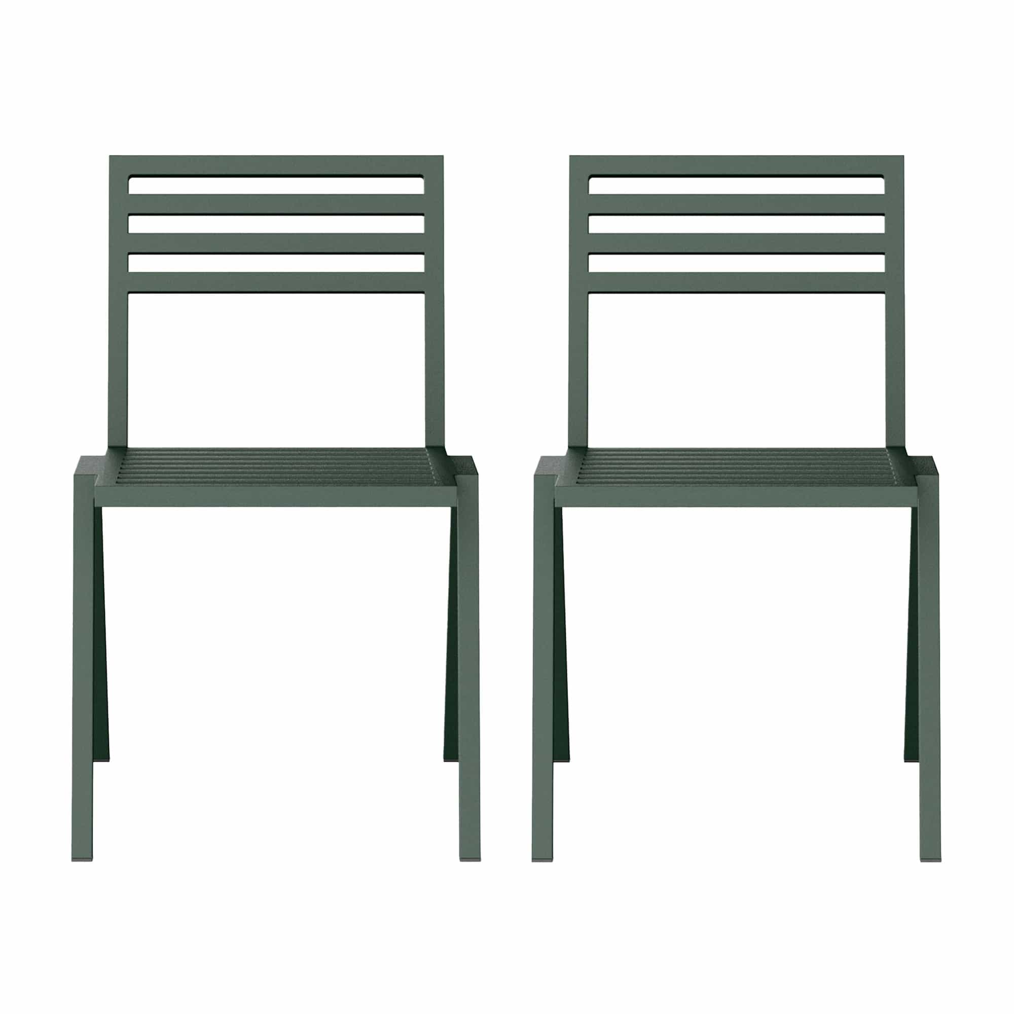 19 Outdoors Stacking Chair Set of 2