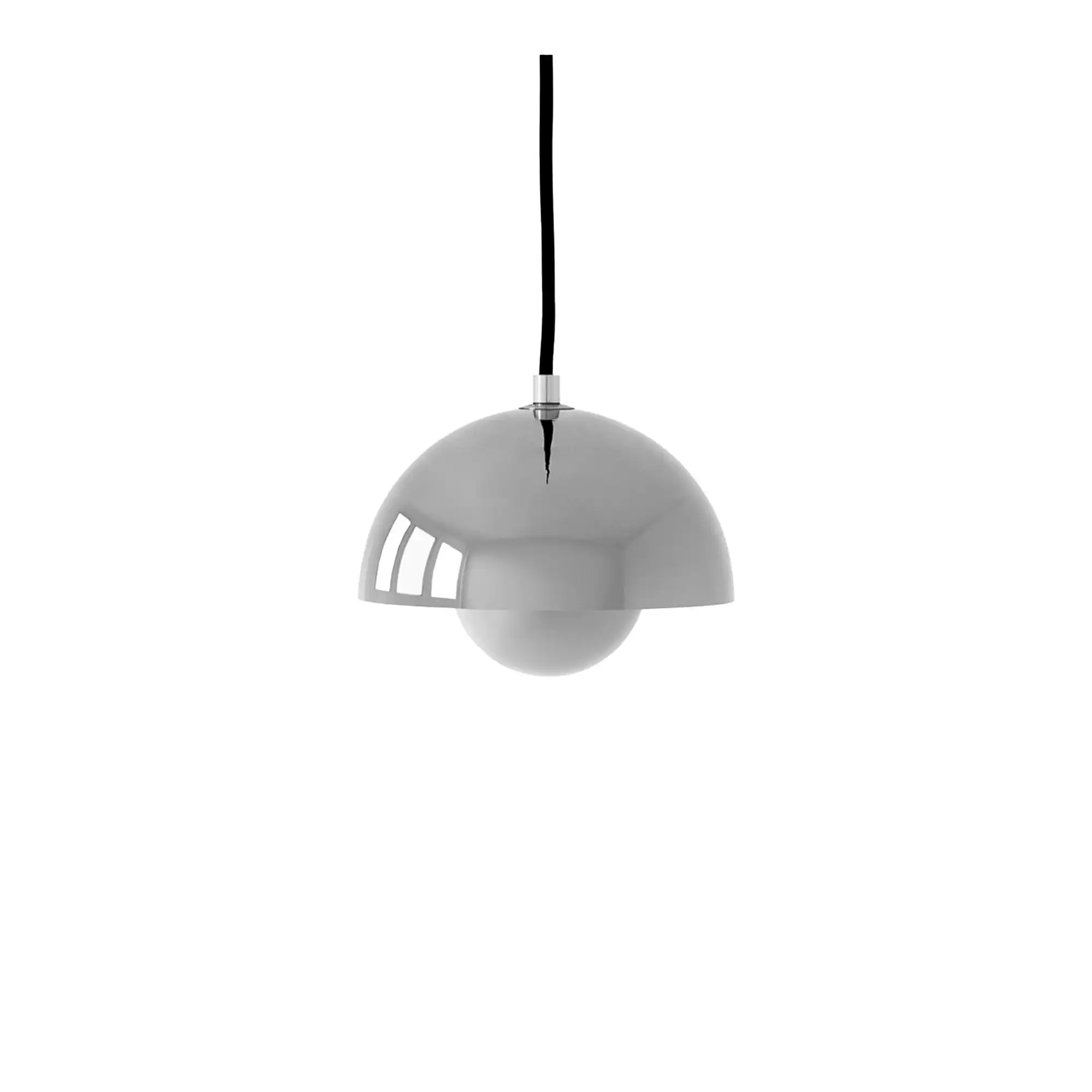 Flowerpot Pendant VP10, Chrome-plated