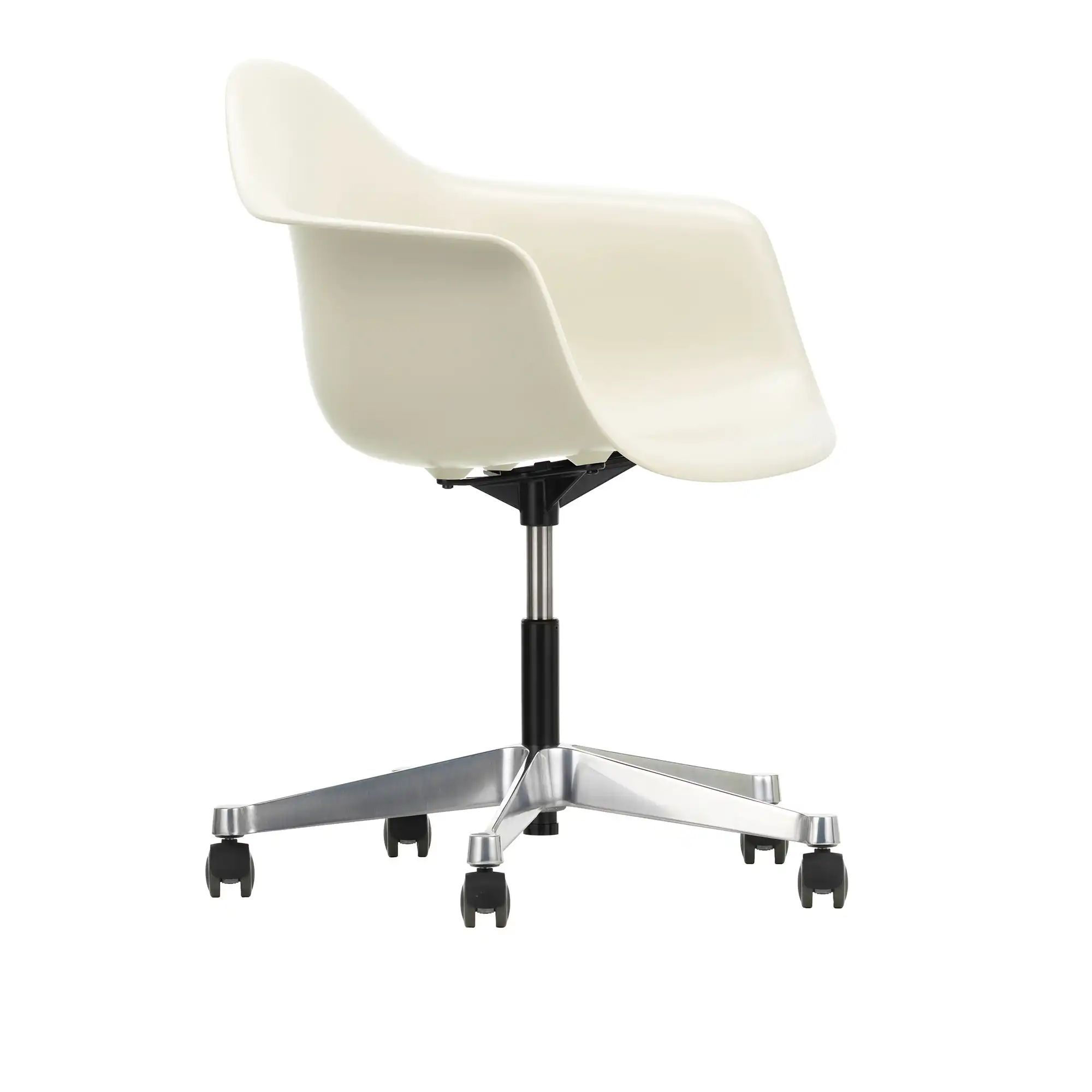 Eames Plastic Armchair PACC - 11 Pebble - Castors Soft