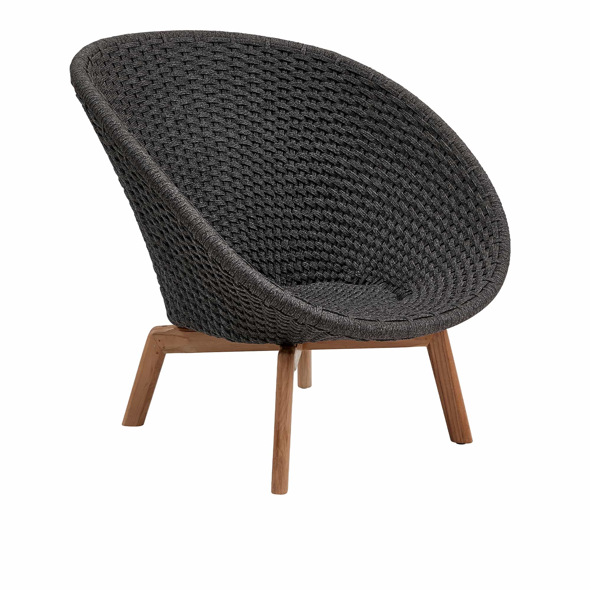 Peacock Lounge Chair Dark Grey