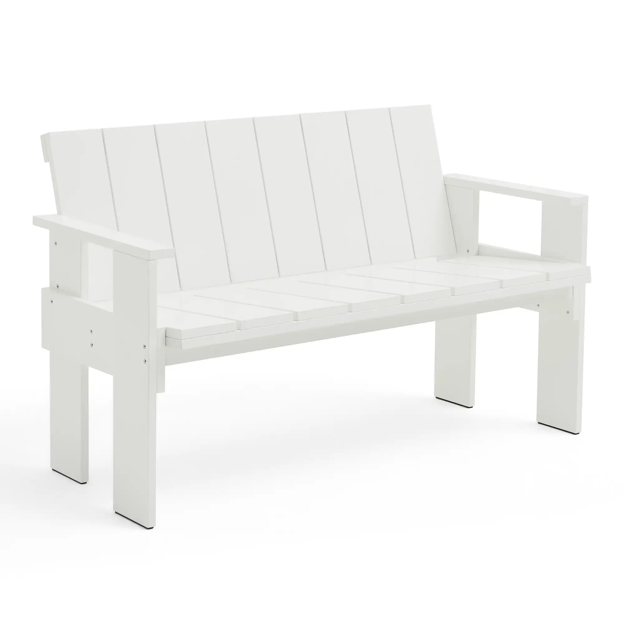 Crate Dining Bench - White