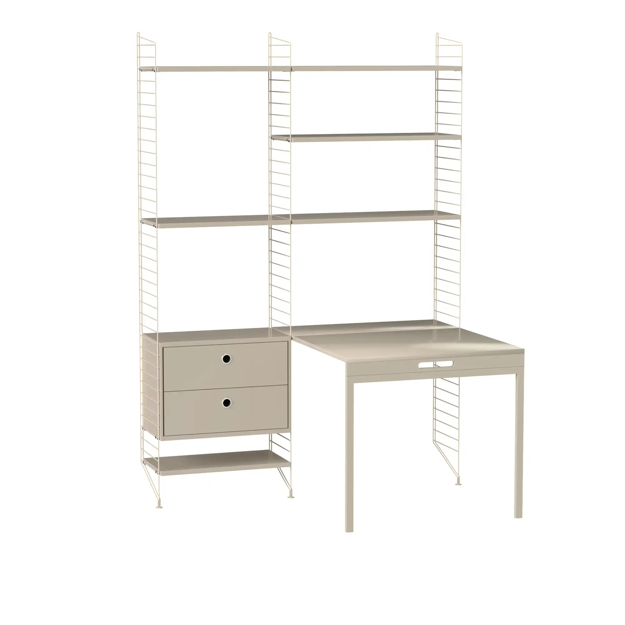 Kontor hyllesystem E beige/beige