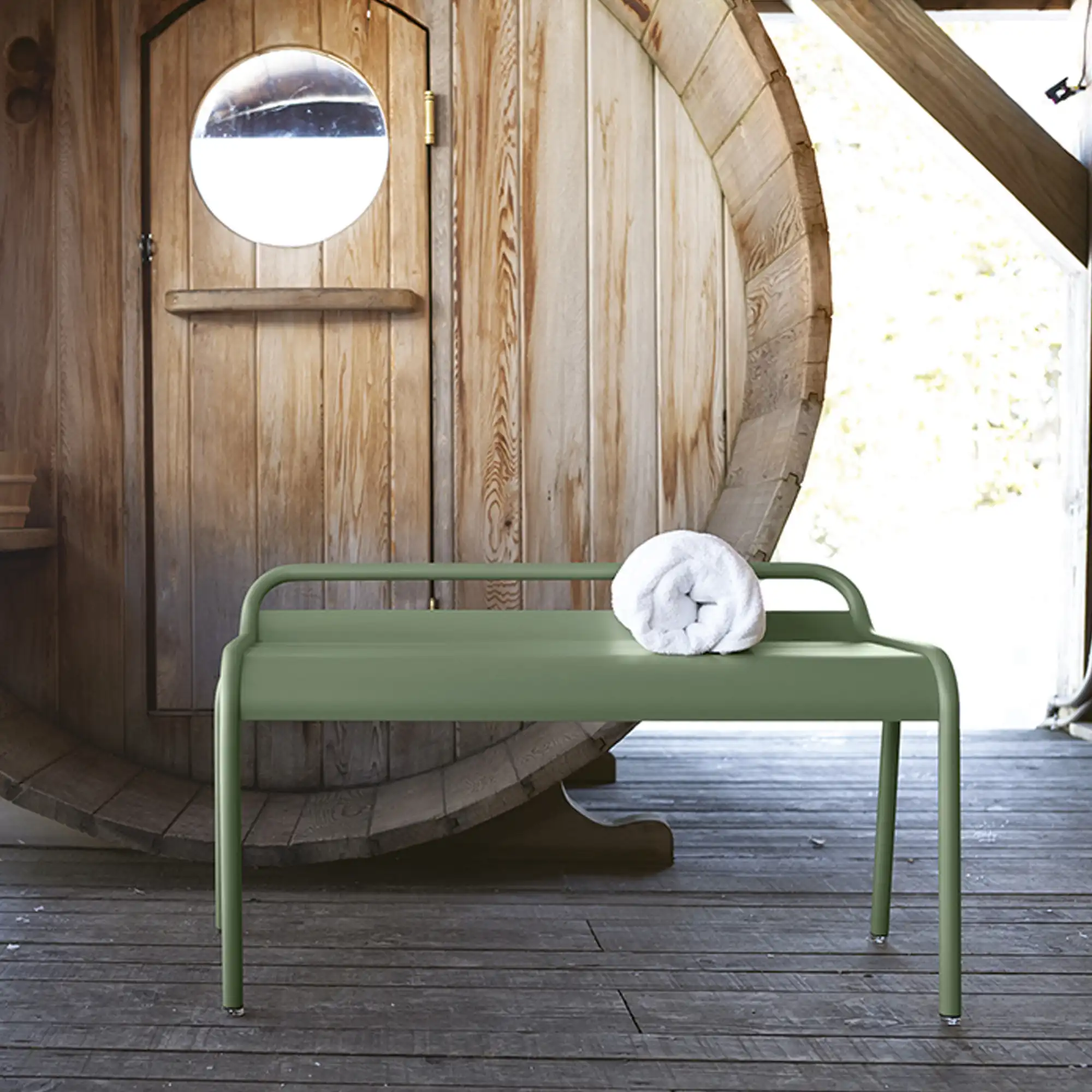 Luxembourg Compact Bench - Willow Green