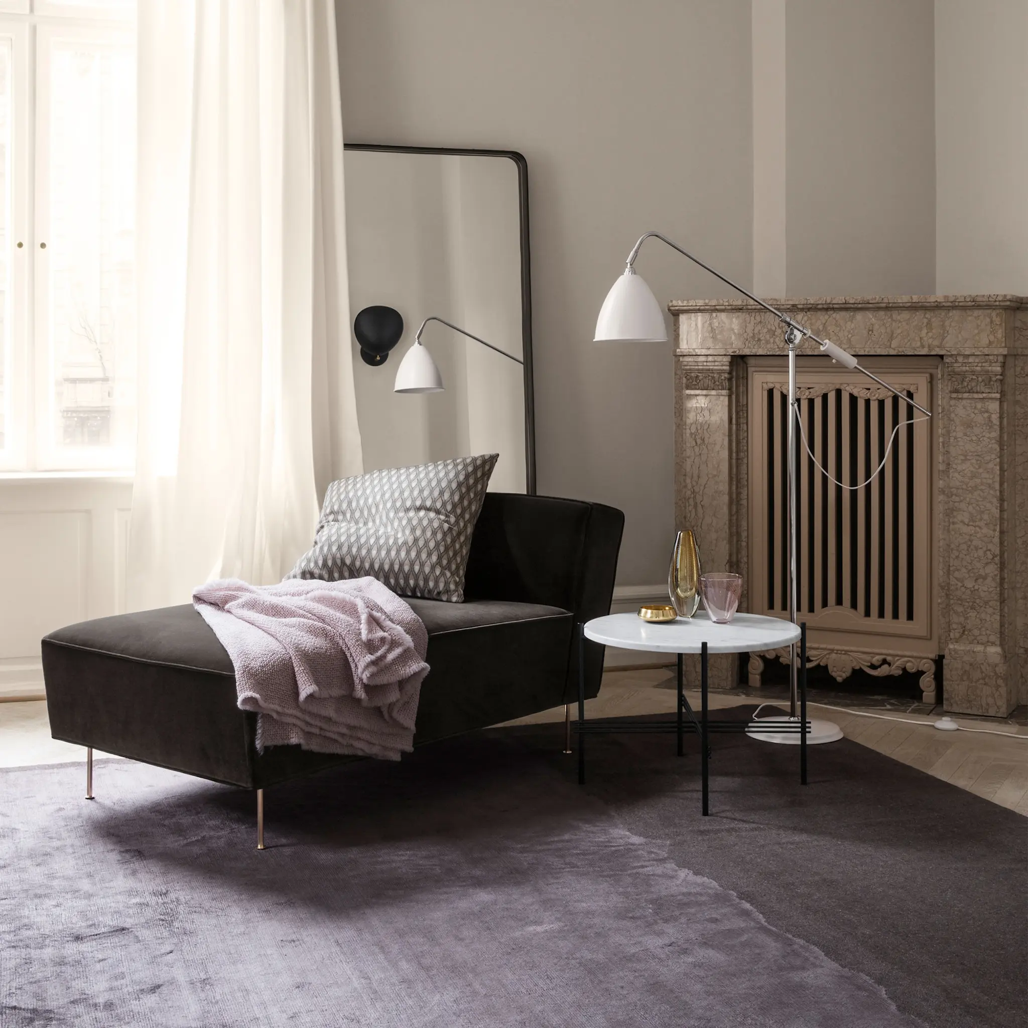 Bestlite BL4 gulvlampe krom