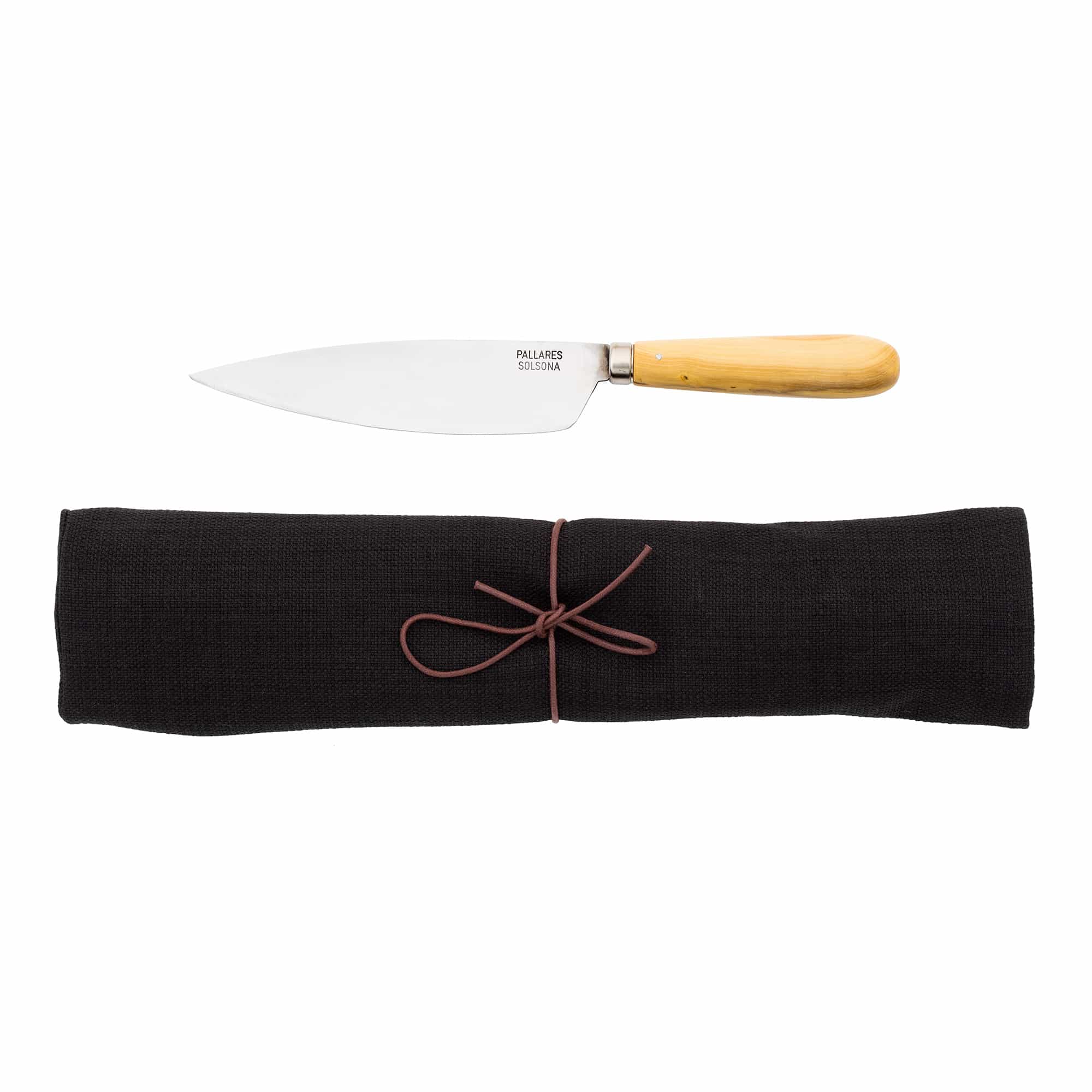 Tradisjonelle kjøkkenkniver i karbonstål / svart sett