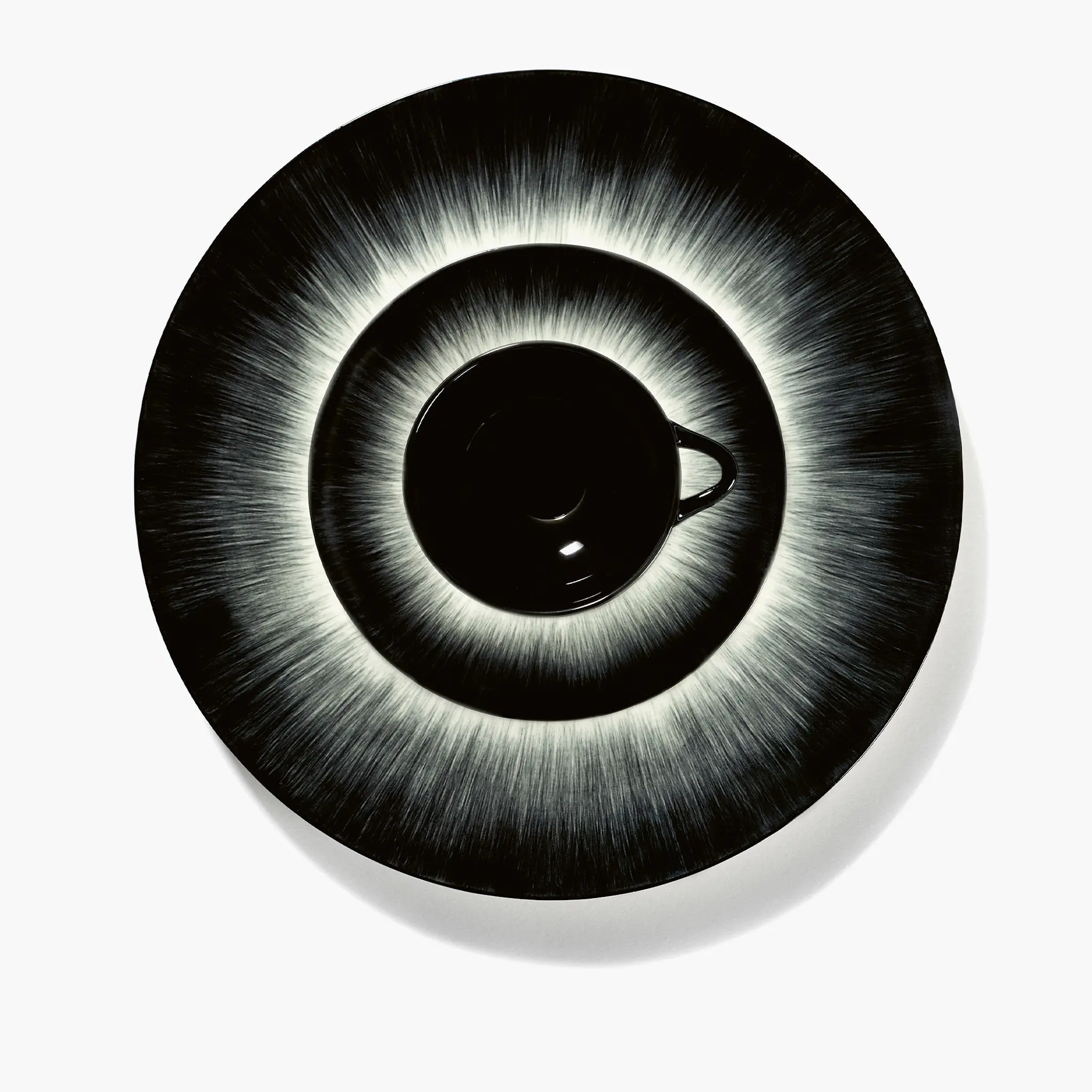 Plate Dé White/Black Var 5