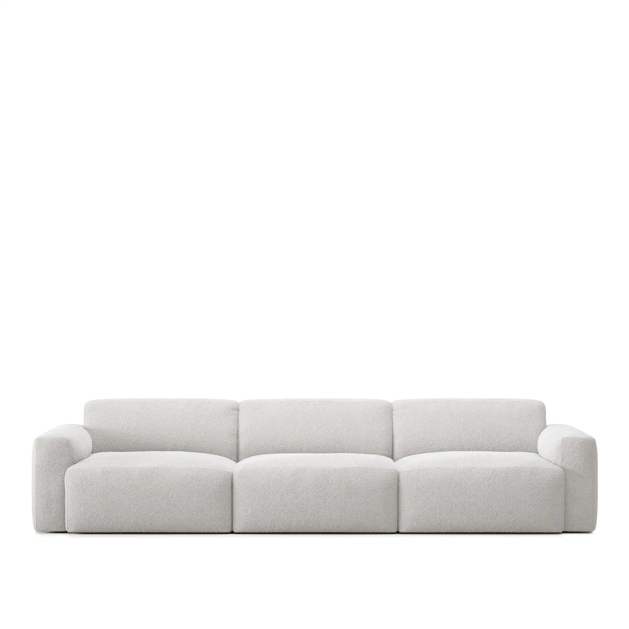 Brick 3-Seater - Ascot White